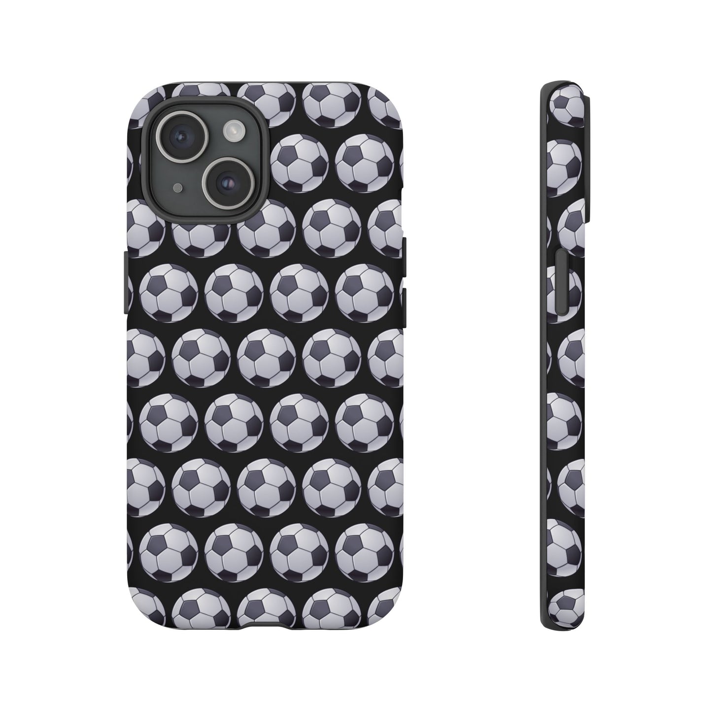 Soccer Ball Phone Case Black