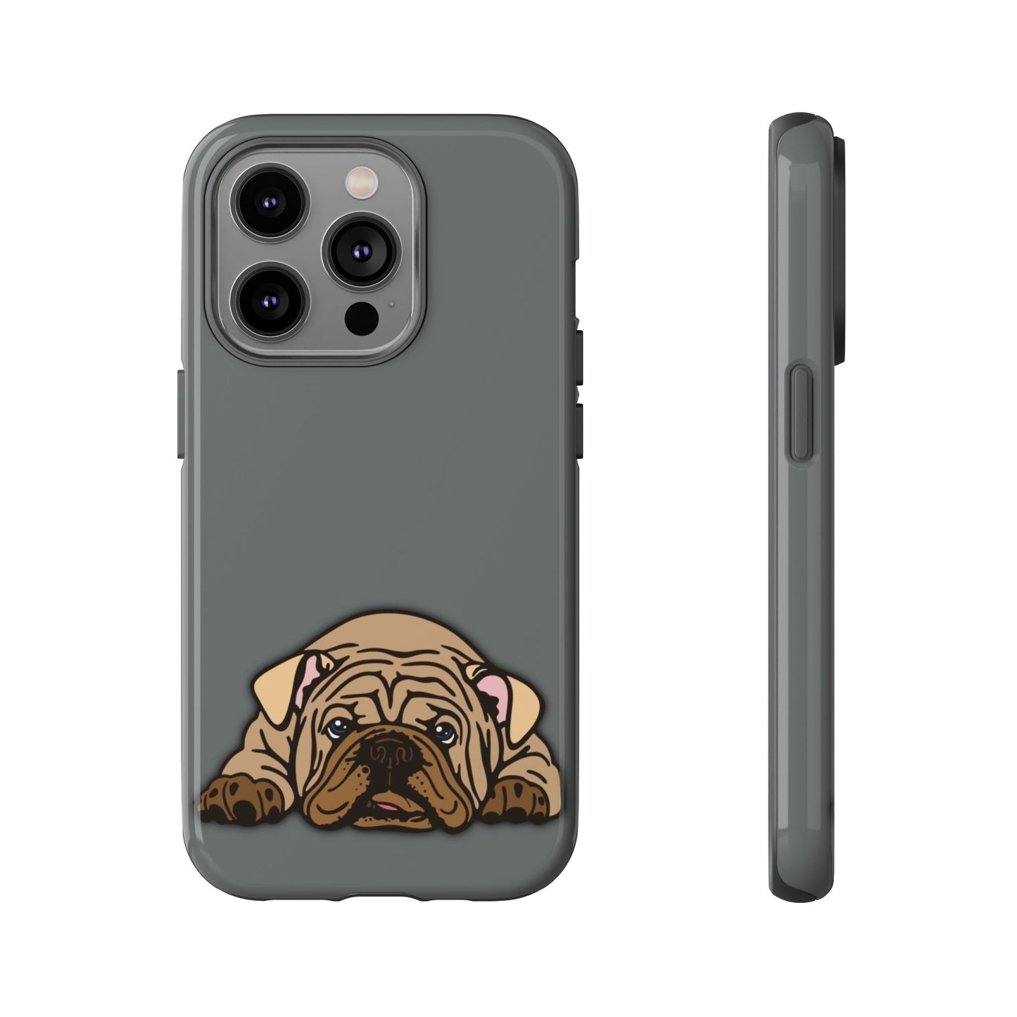 Bulldog Phone Case Gray