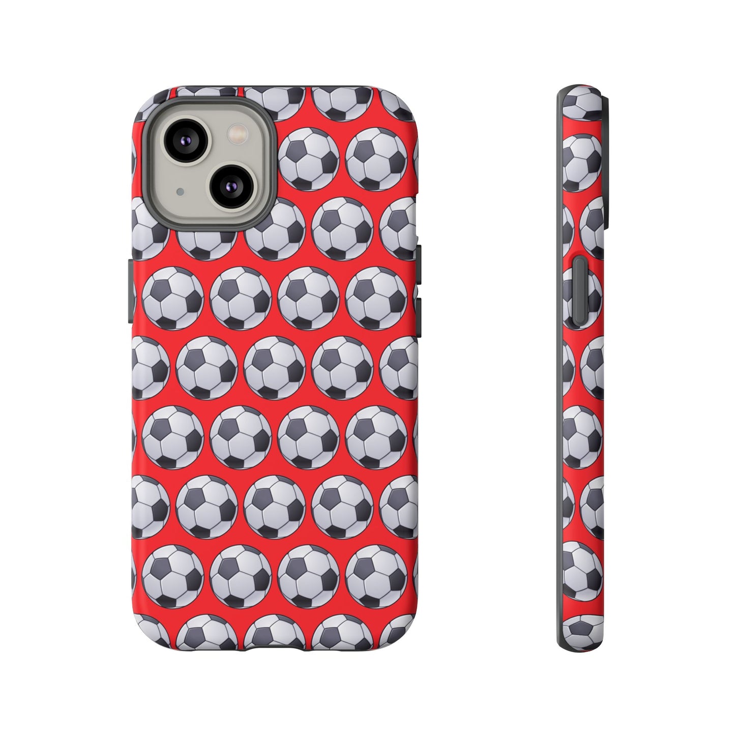 Soccer Ball Phone Case Red