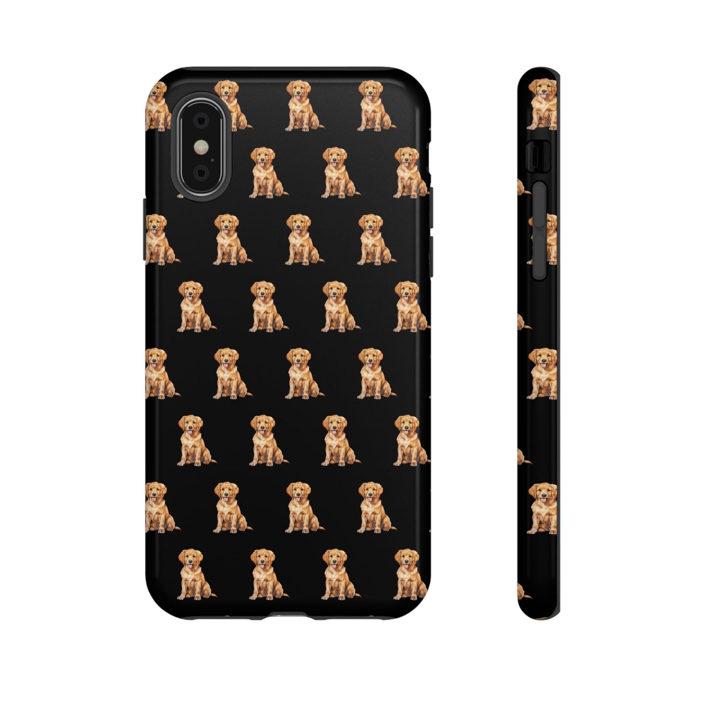 Golden Retriever Phone Case Black