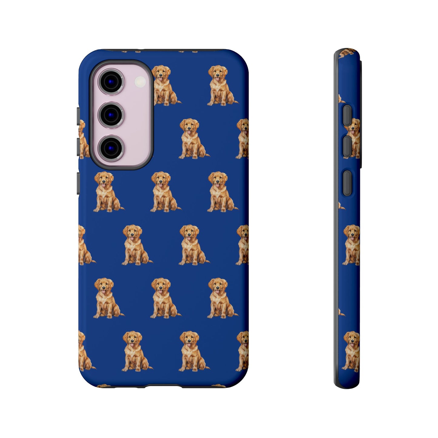 Golden Retriever Phone Case Blue