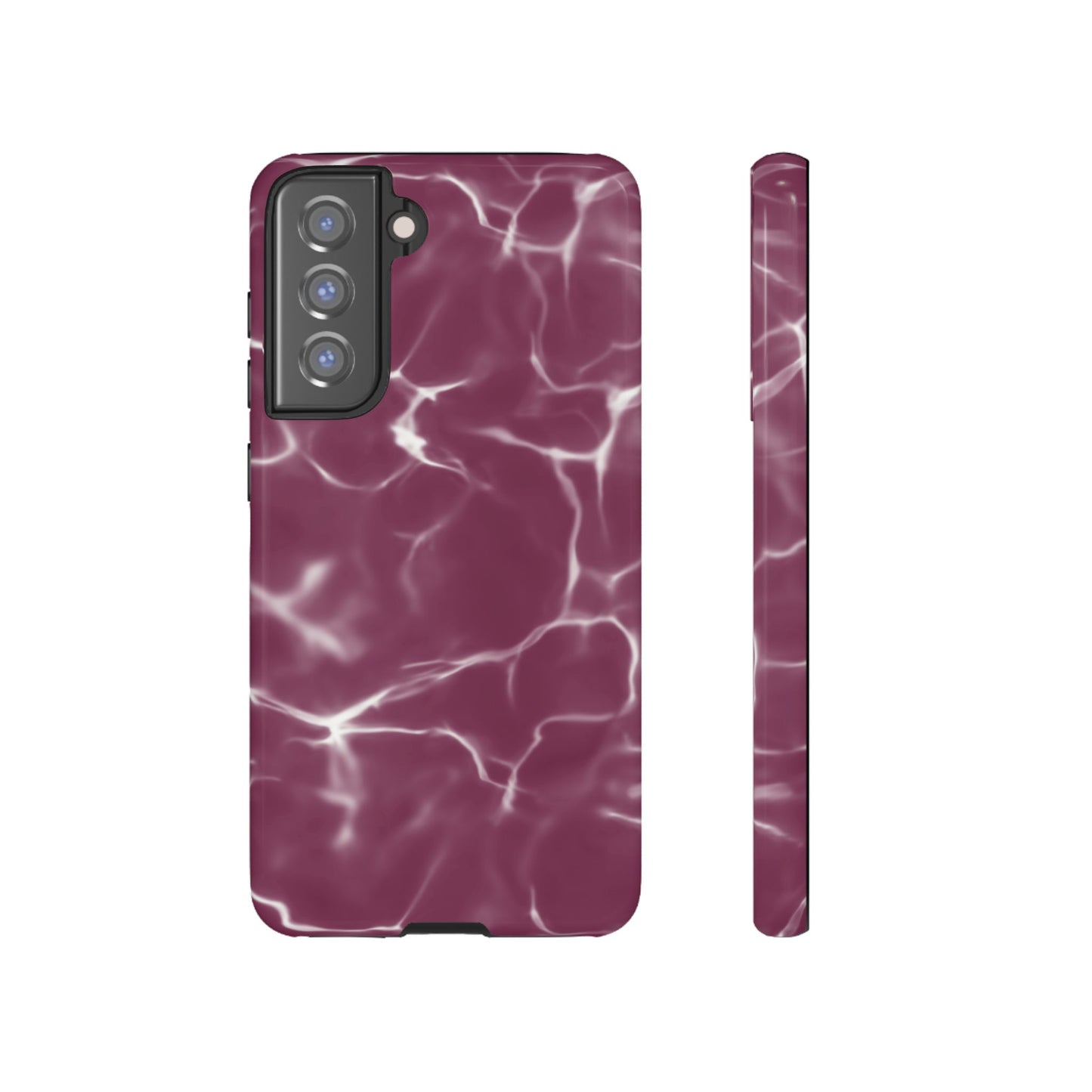 Marble Print Phone Case Maroon