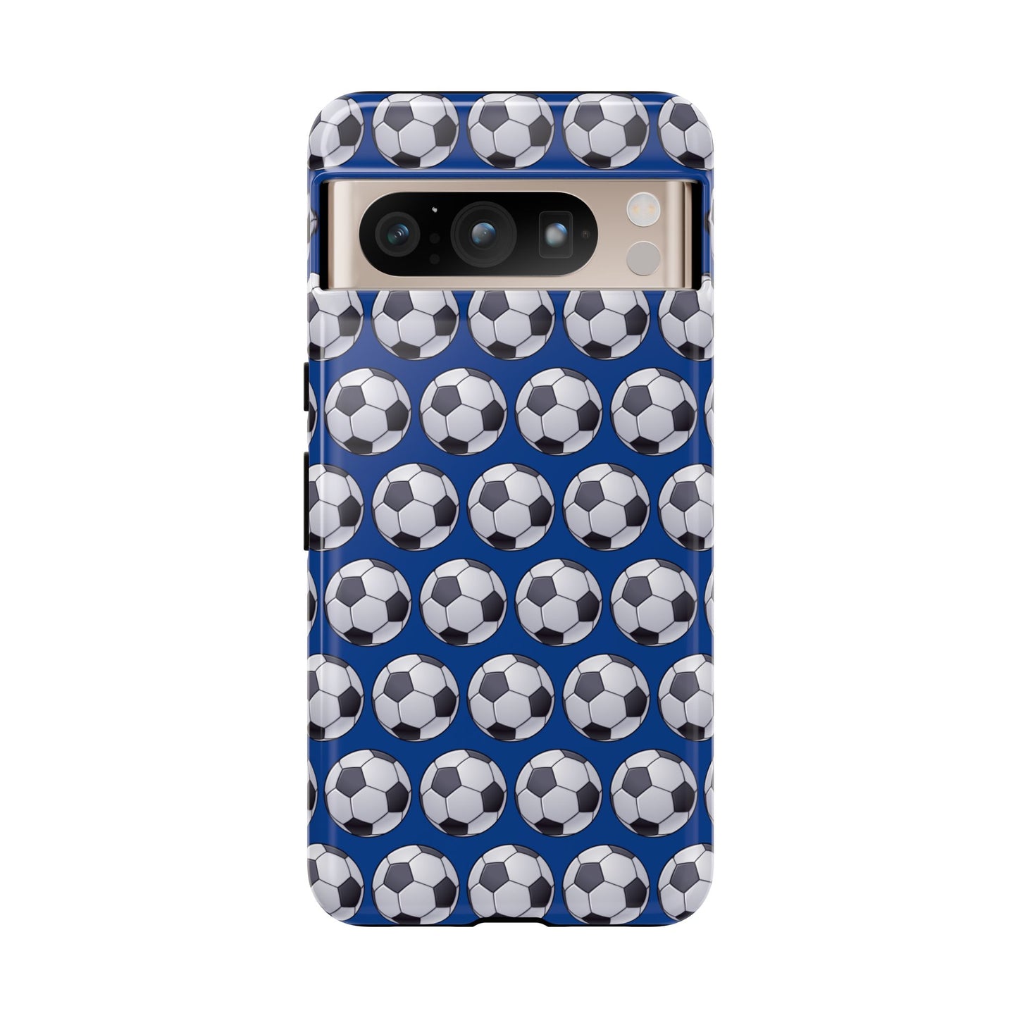 Soccer Ball Phone Case Blue