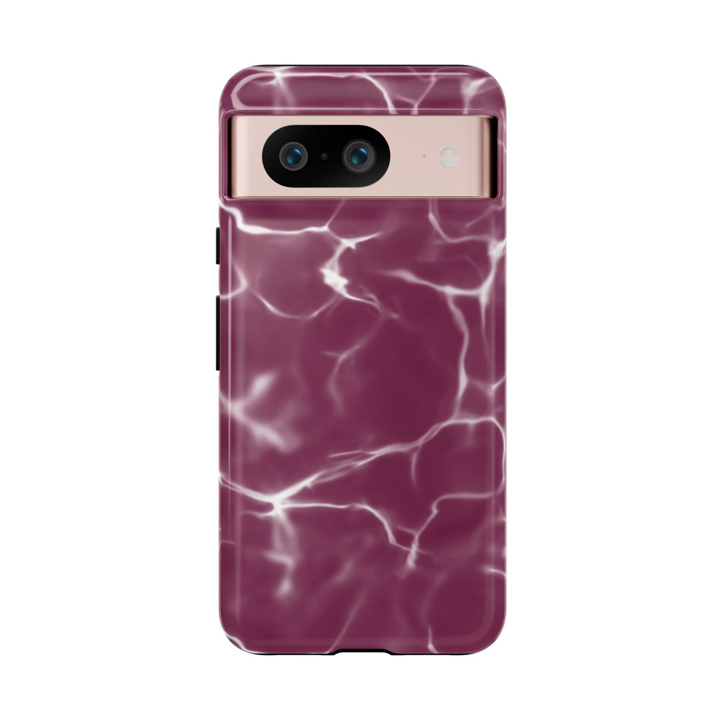 Marble Print Phone Case Maroon