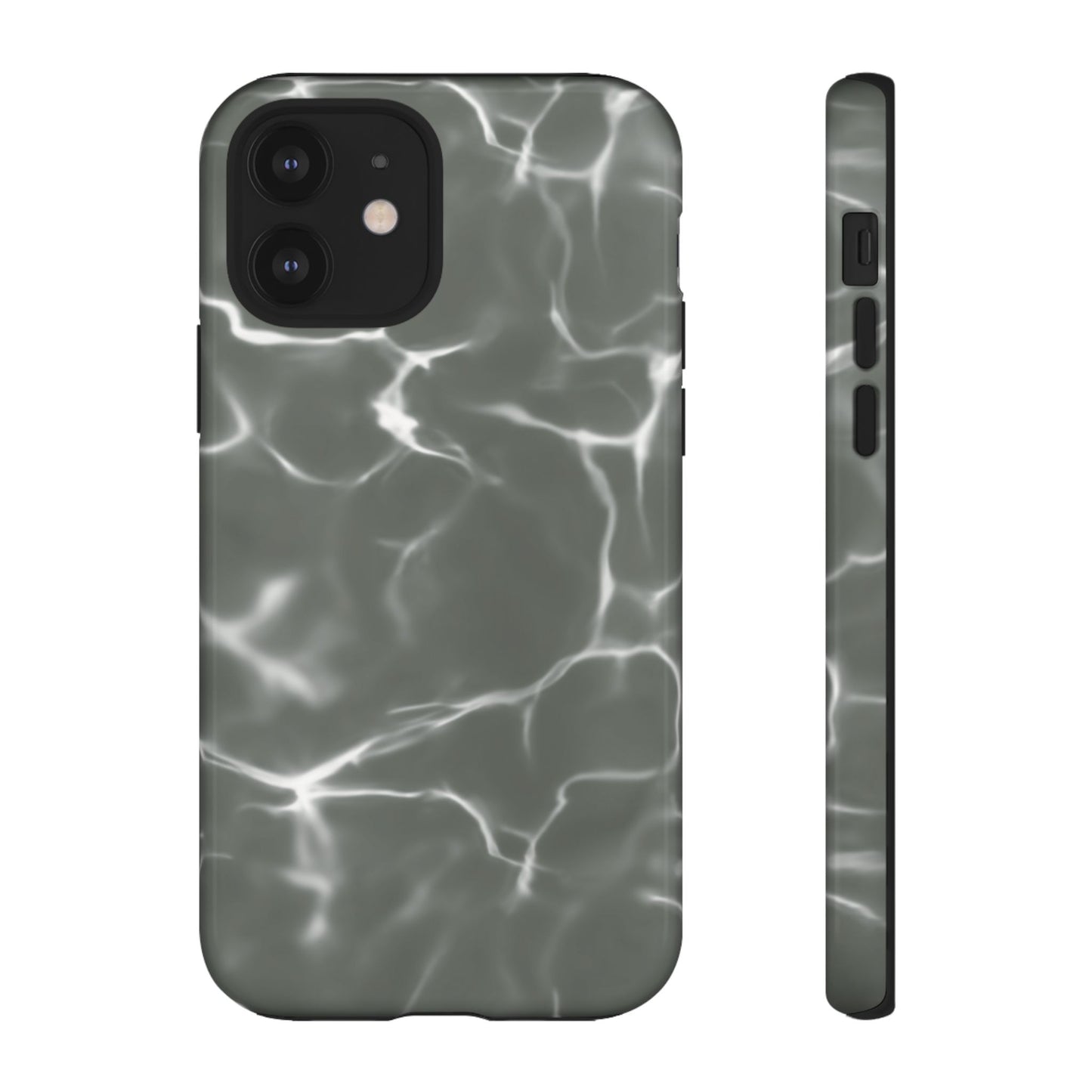 Marble Print Phone Case Gray