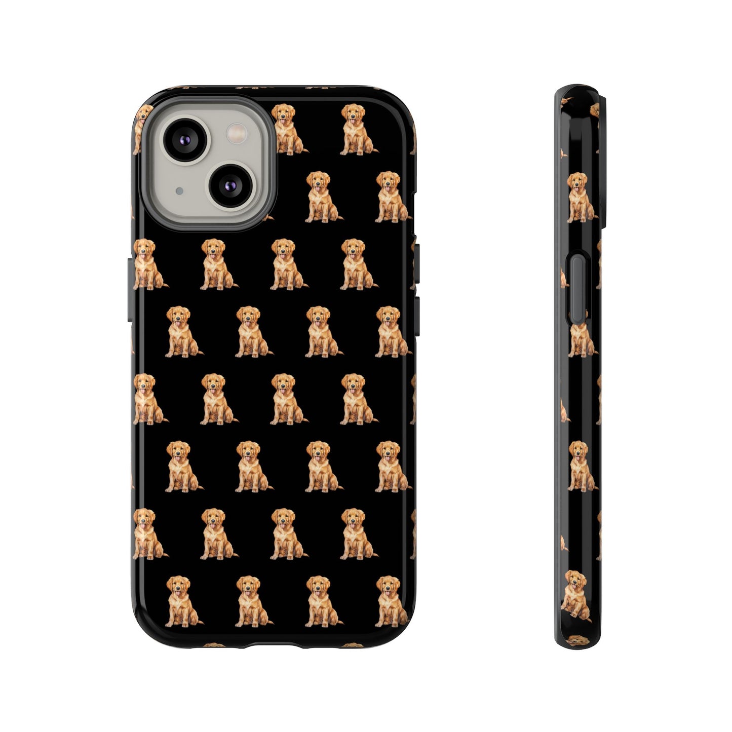 Golden Retriever Phone Case Black