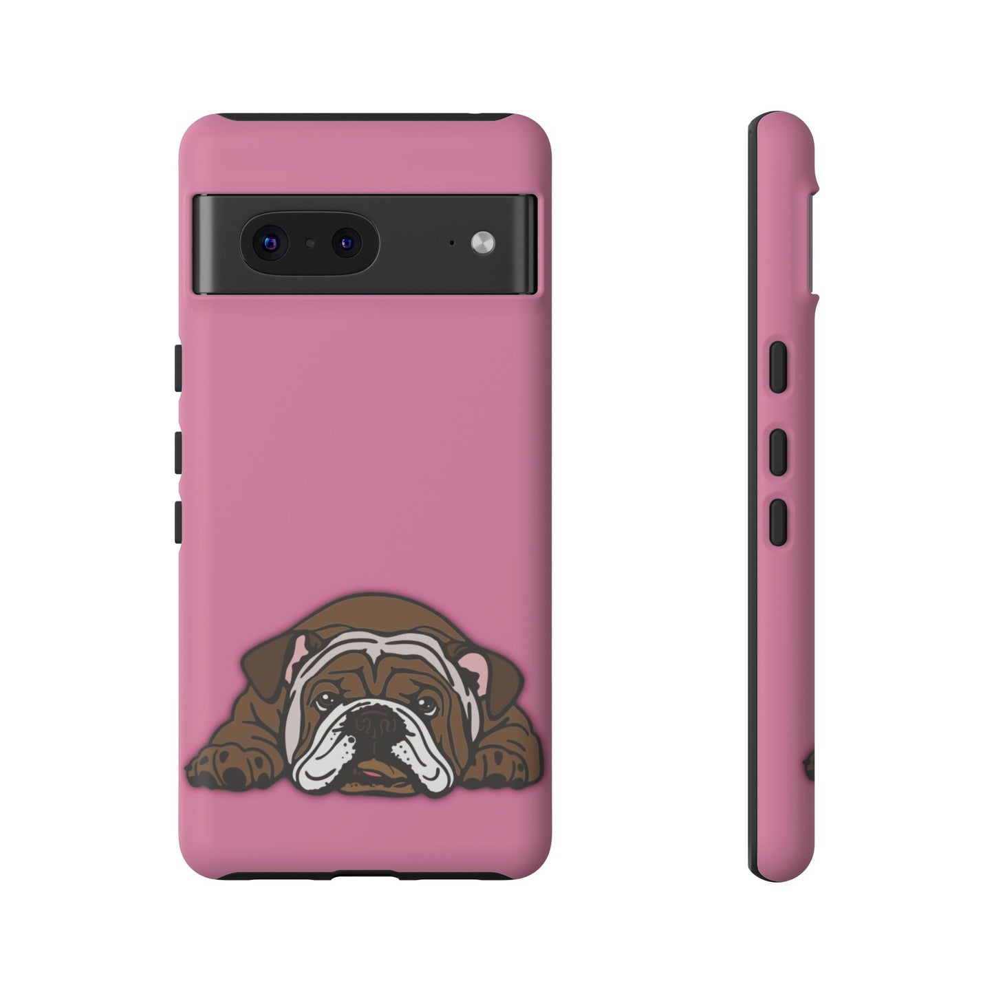 Bulldog Phone Case Pink