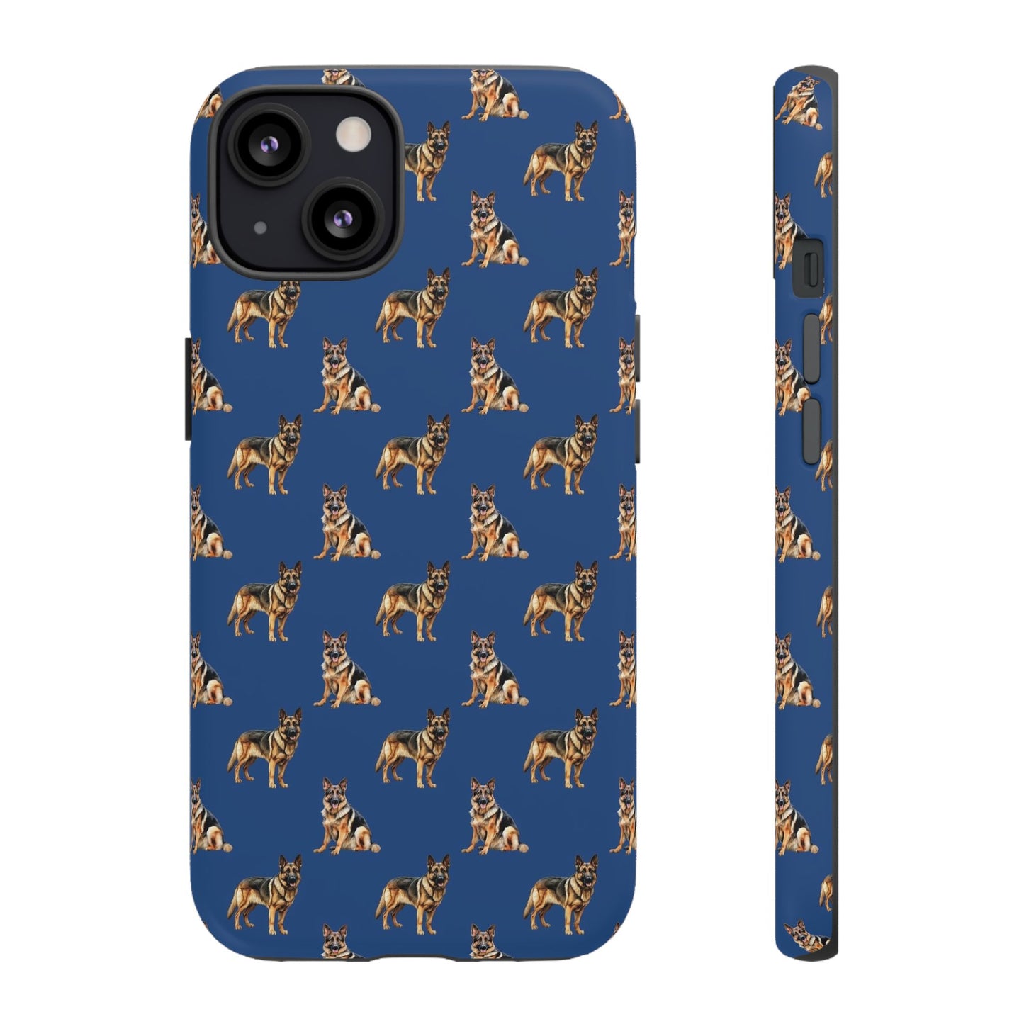 German Shepherd Phone Case Blue