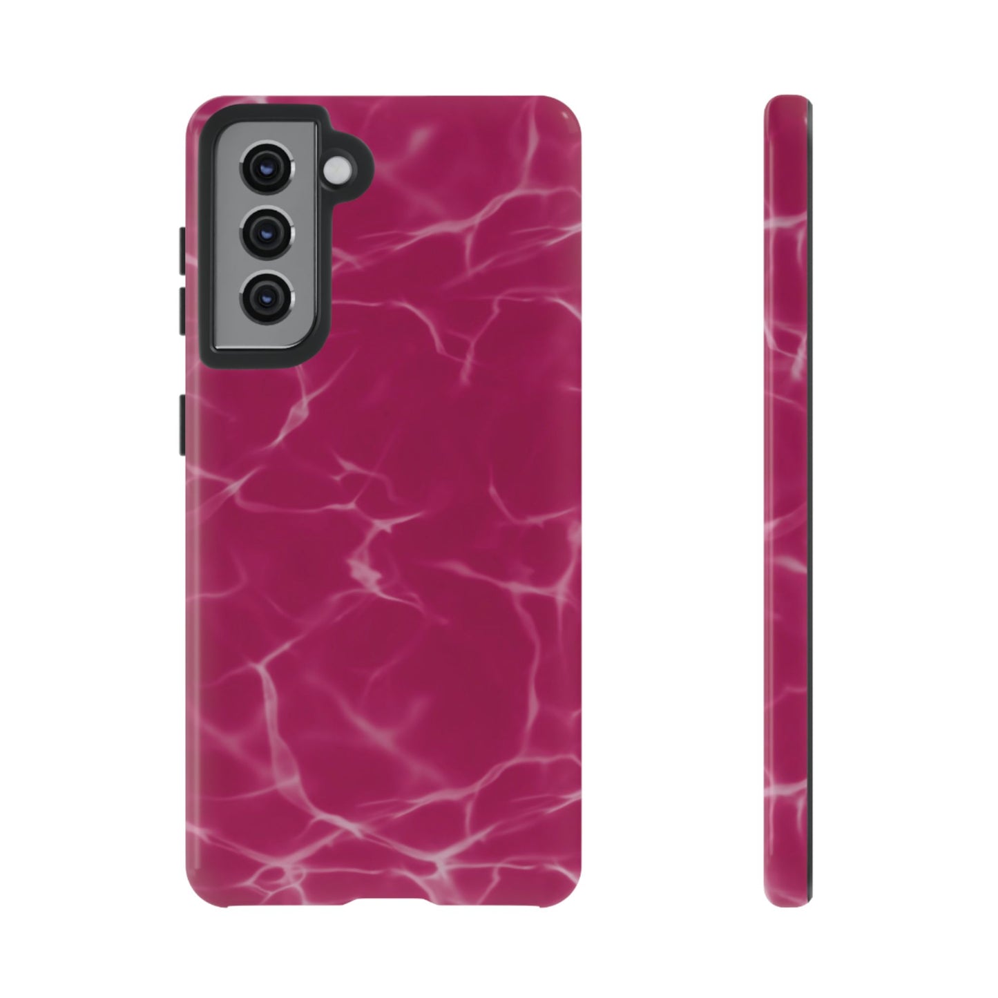 Marble Print Phone Case Berry