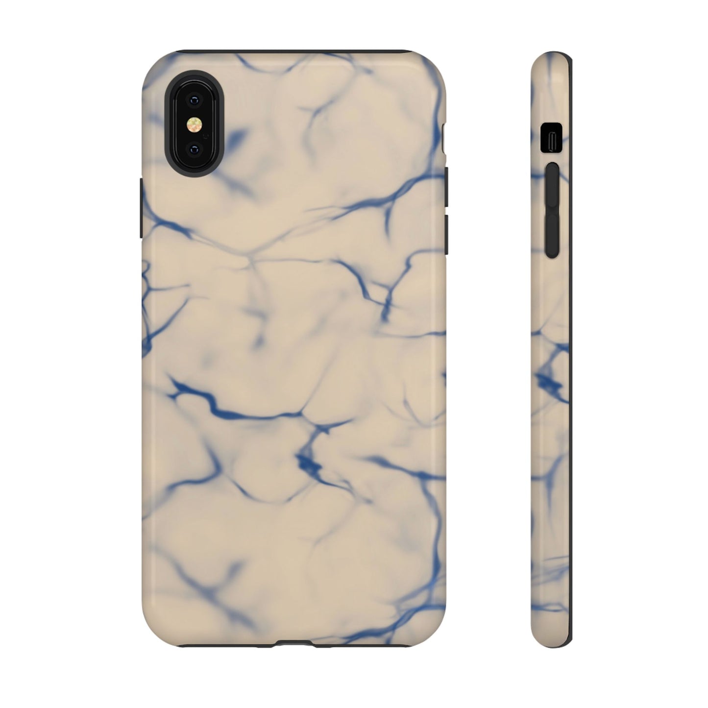 Marble Phone Case Cream Blue