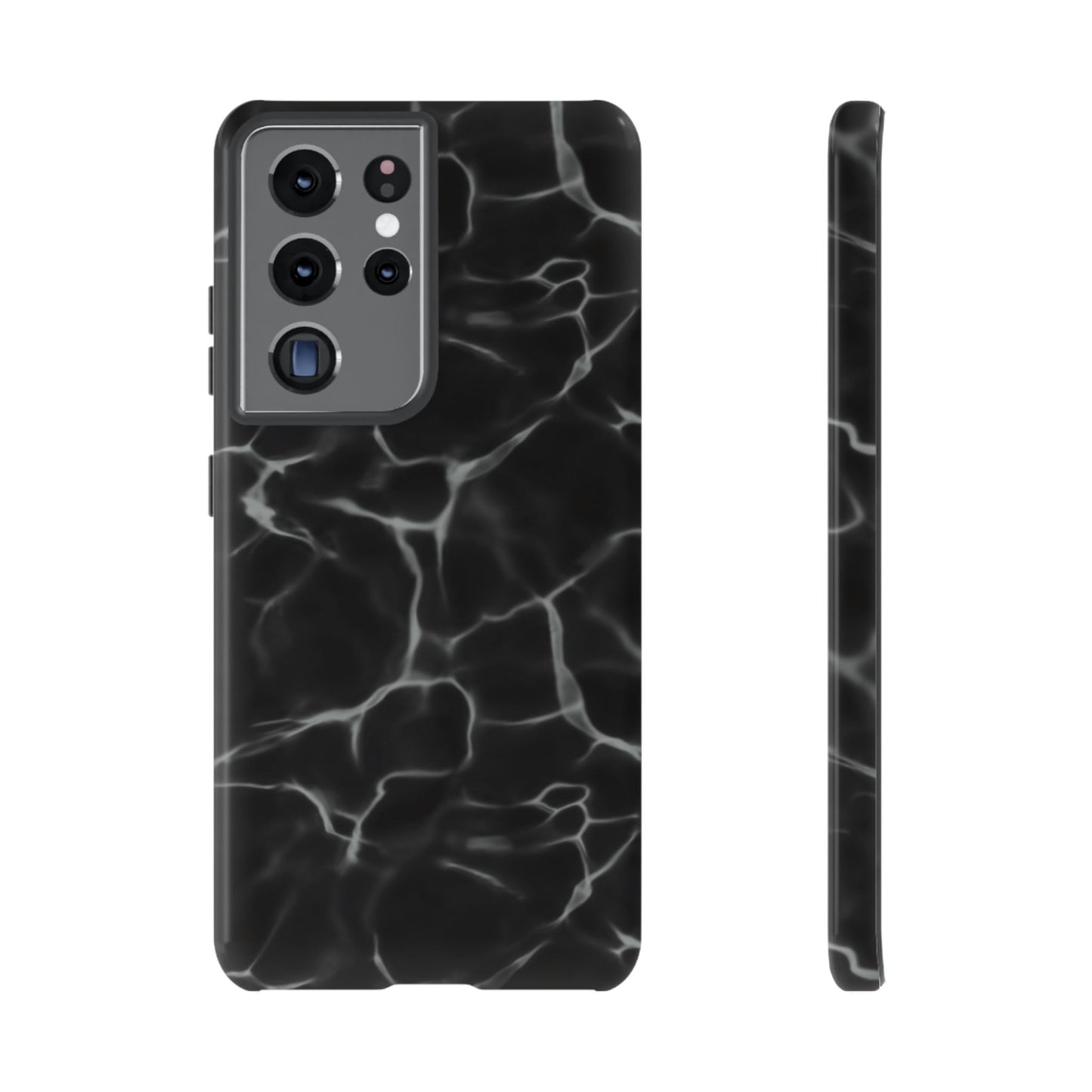 Marble Phone Case Black White