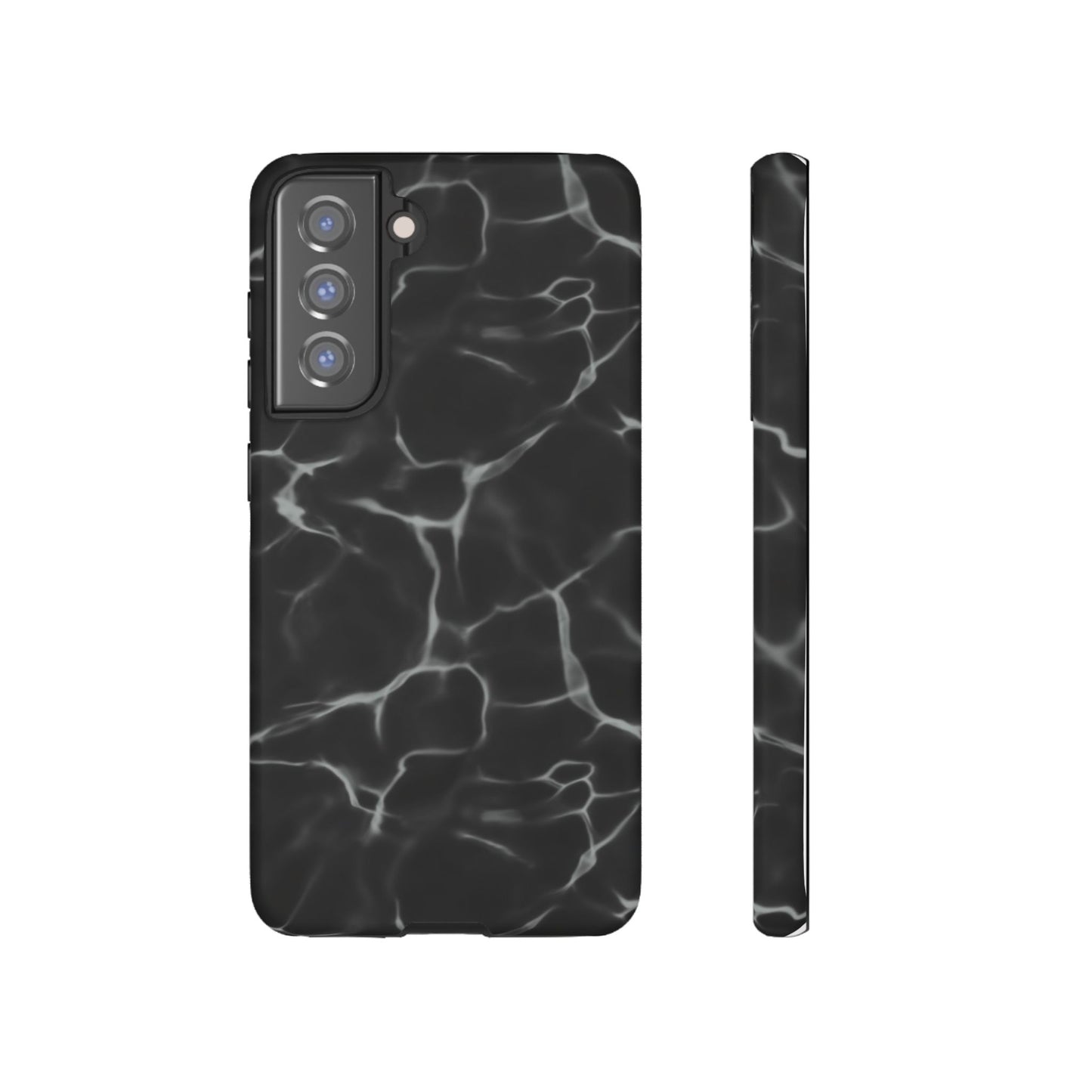 Marble Phone Case Black White