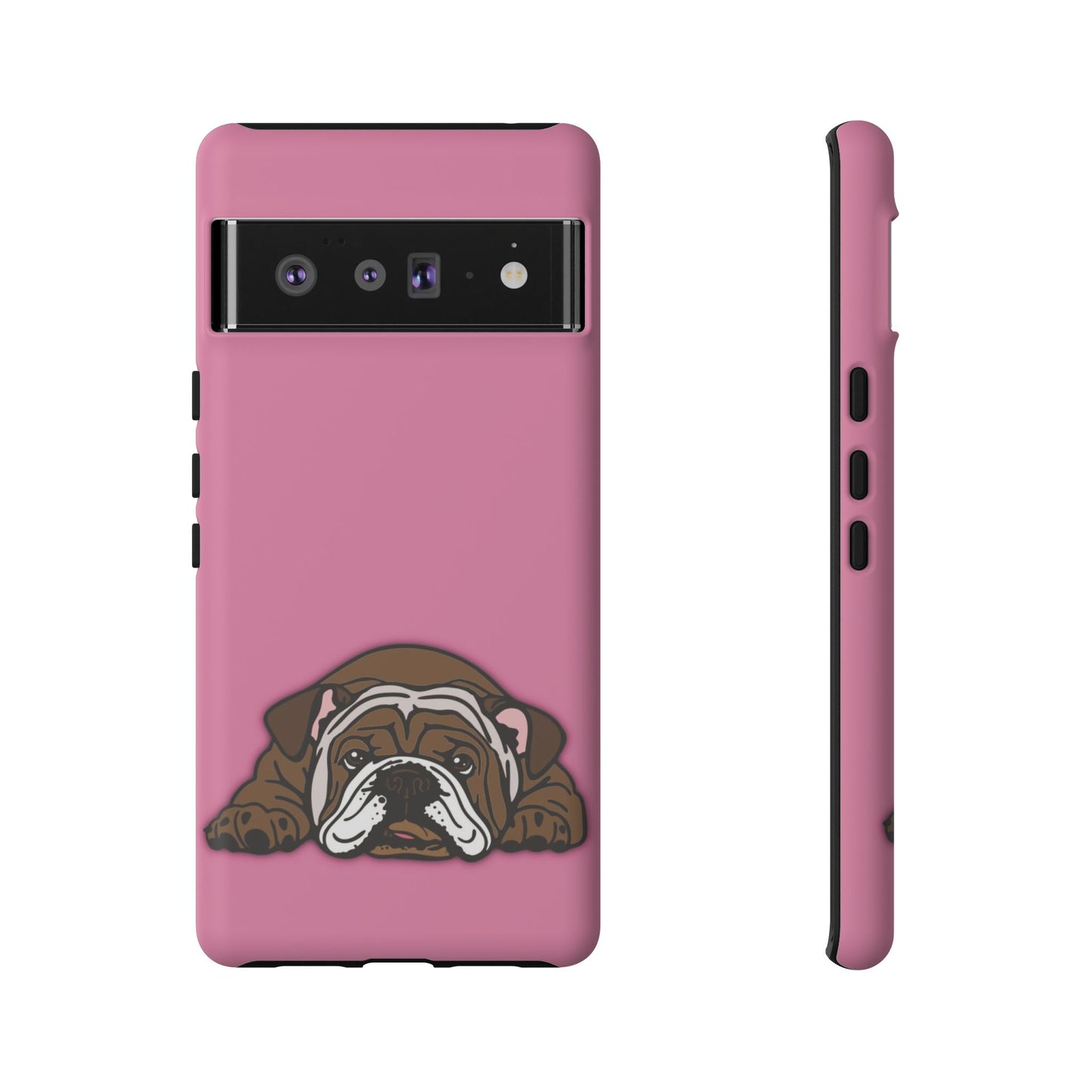 Bulldog Phone Case Pink