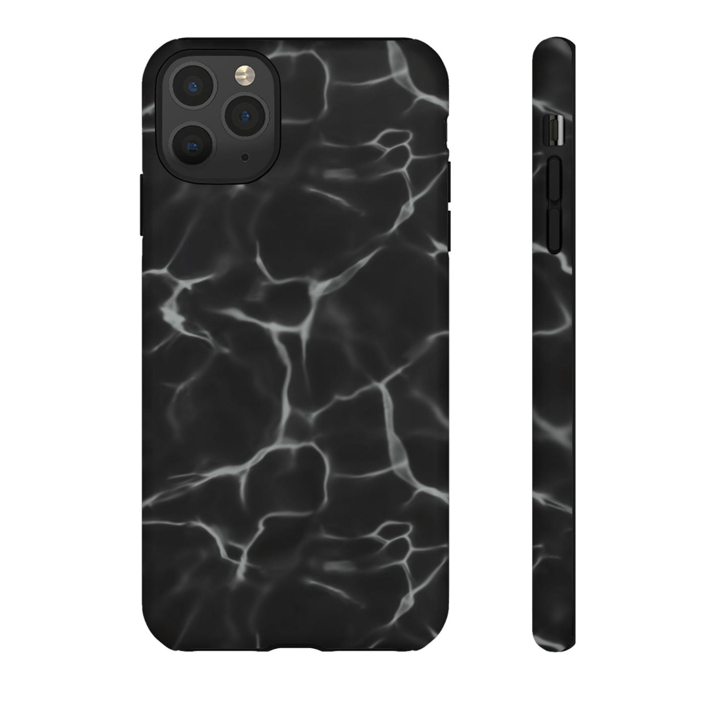 Marble Phone Case Black White