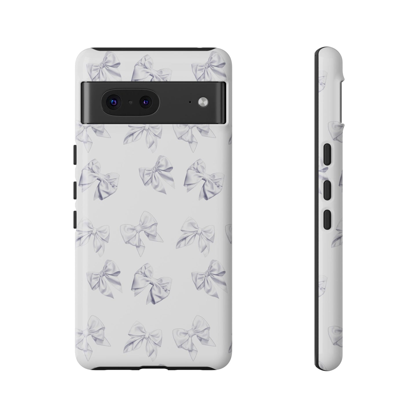 Bow Phone Case White on White