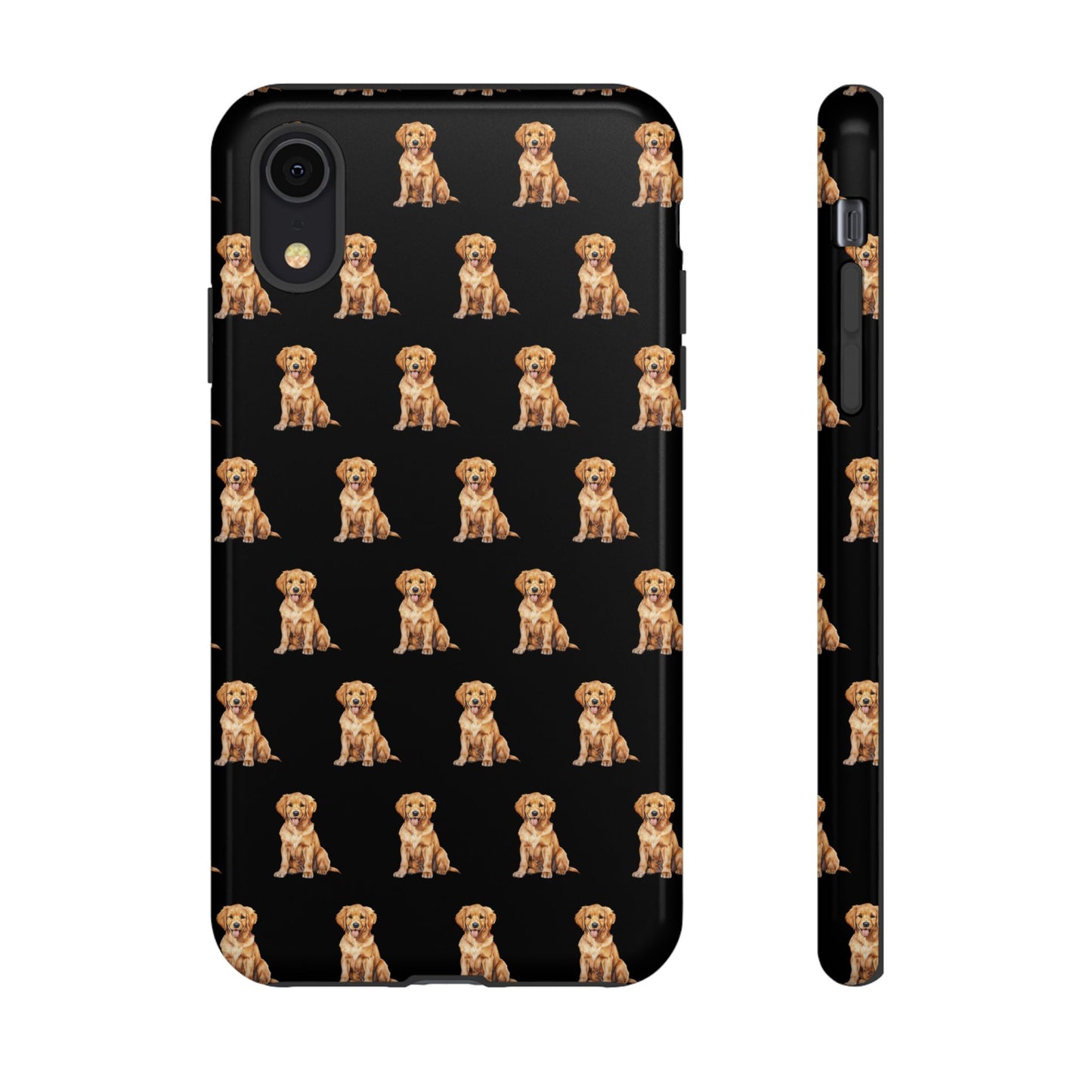 Golden Retriever Phone Case Black