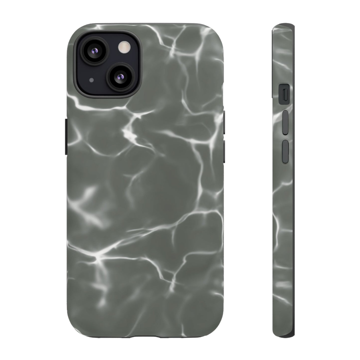 Marble Print Phone Case Gray