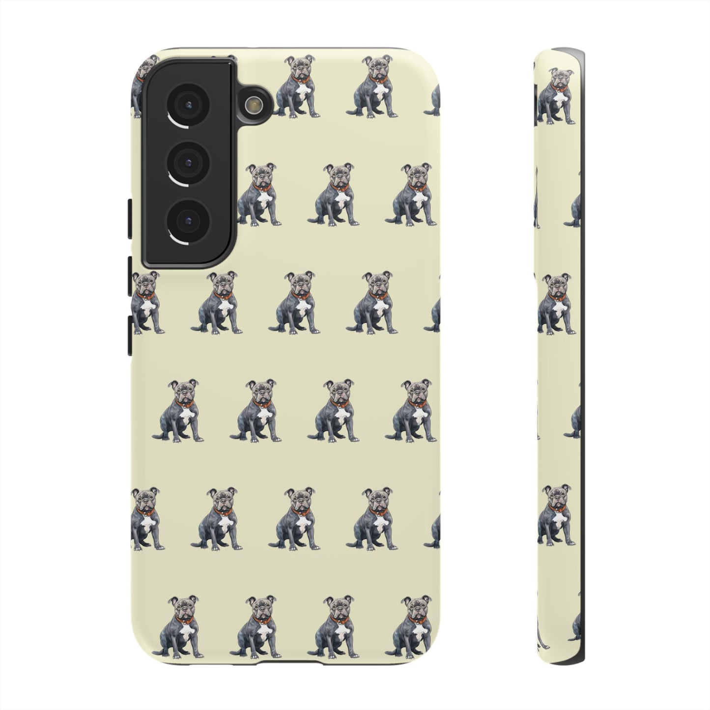 Pitbull Phone Case Cream