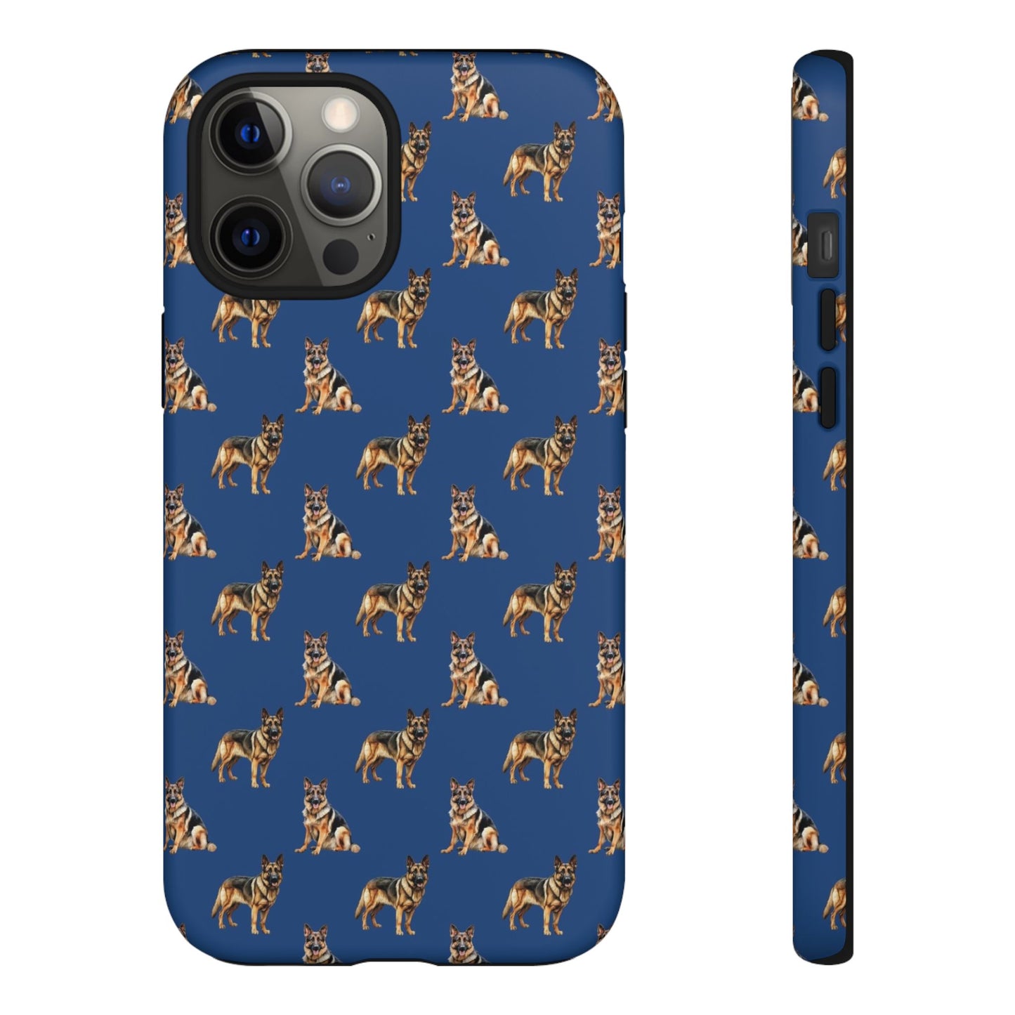 German Shepherd Phone Case Blue