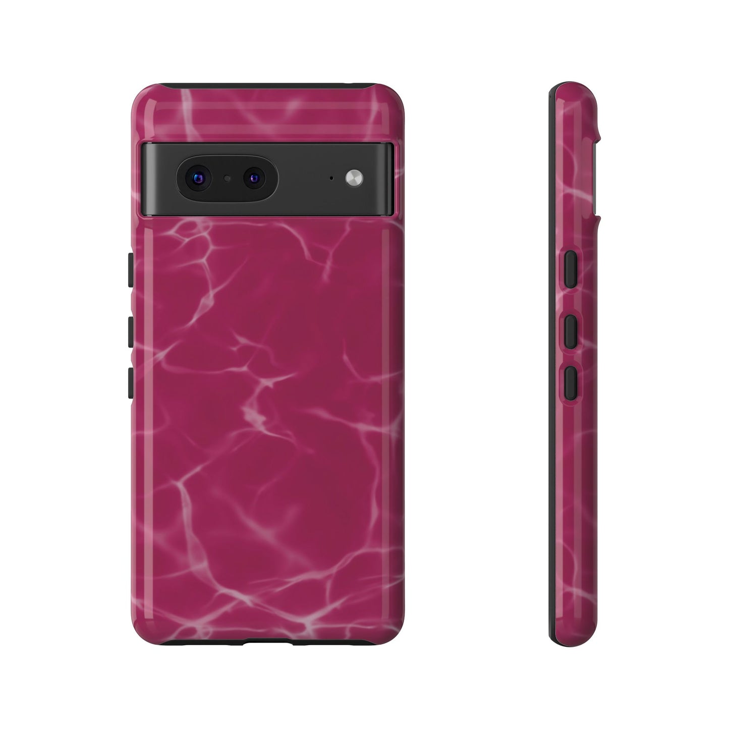 Marble Print Phone Case Berry