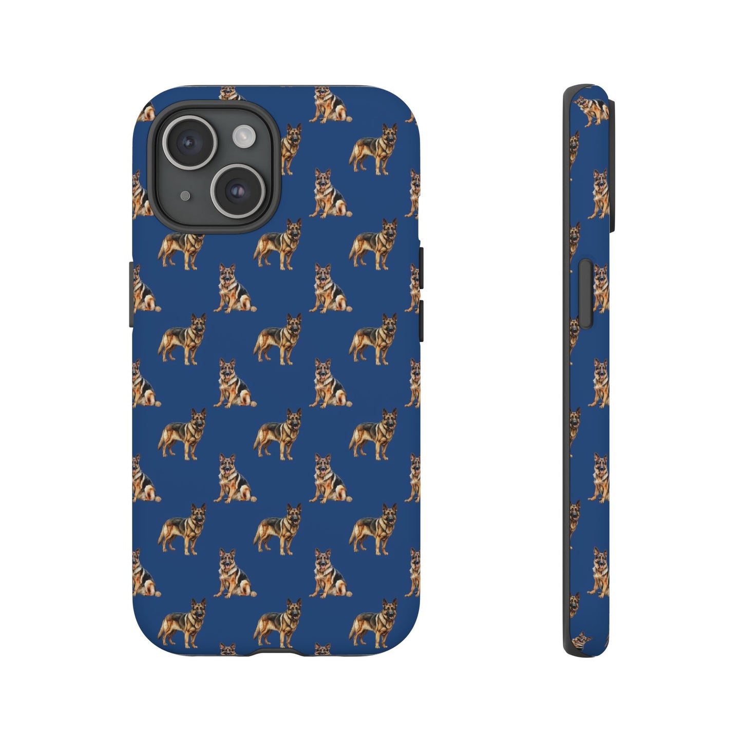 German Shepherd Phone Case Blue