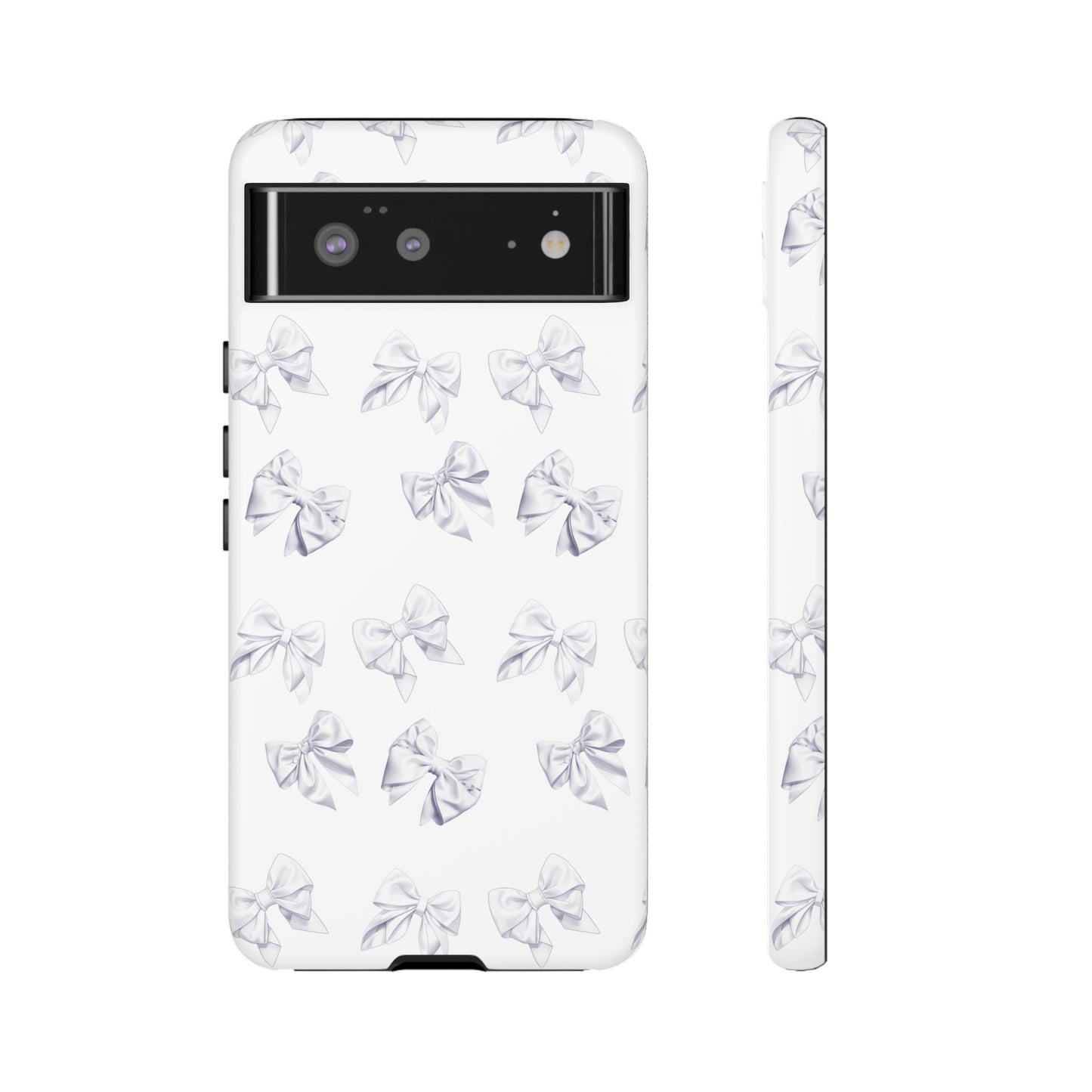 Bow Phone Case White on White