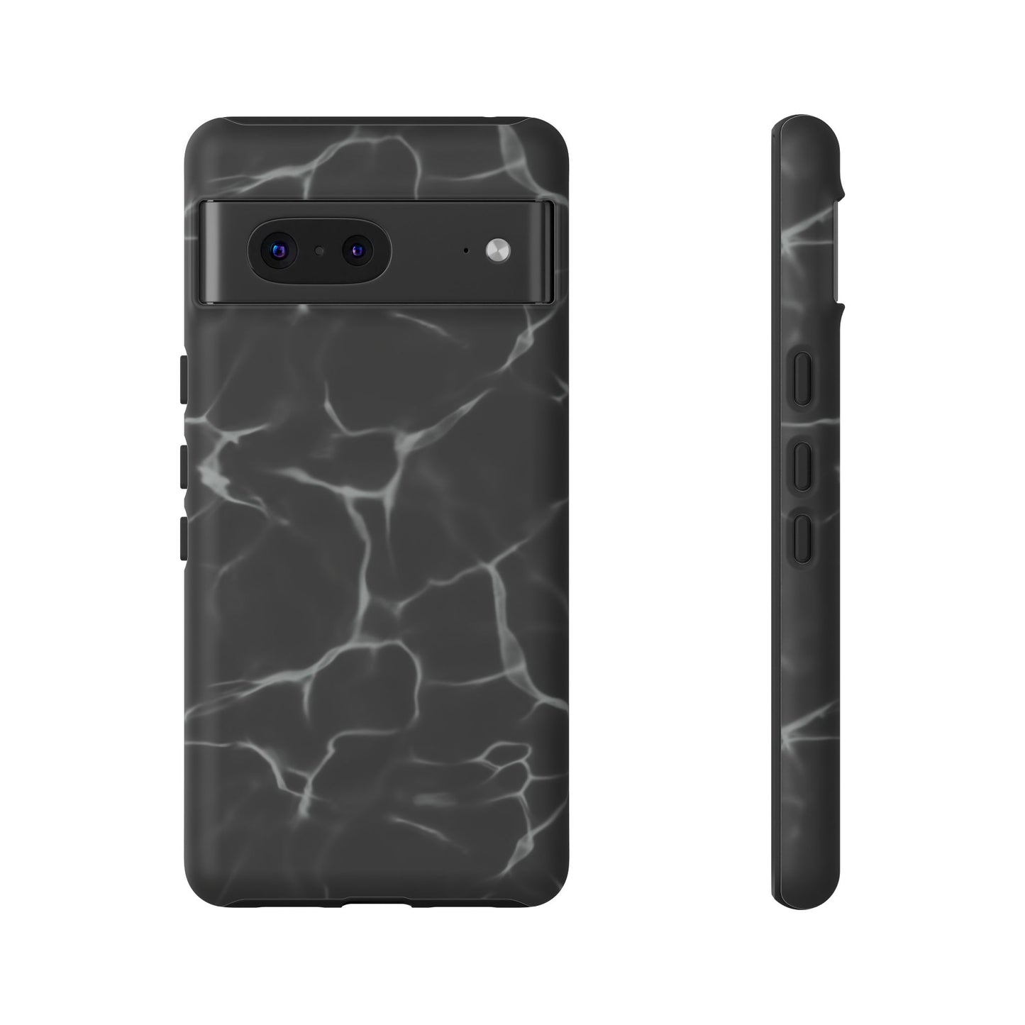 Marble Phone Case Black White