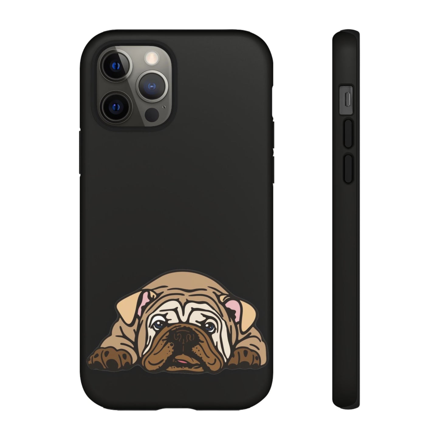 Bulldog Phone Case Black