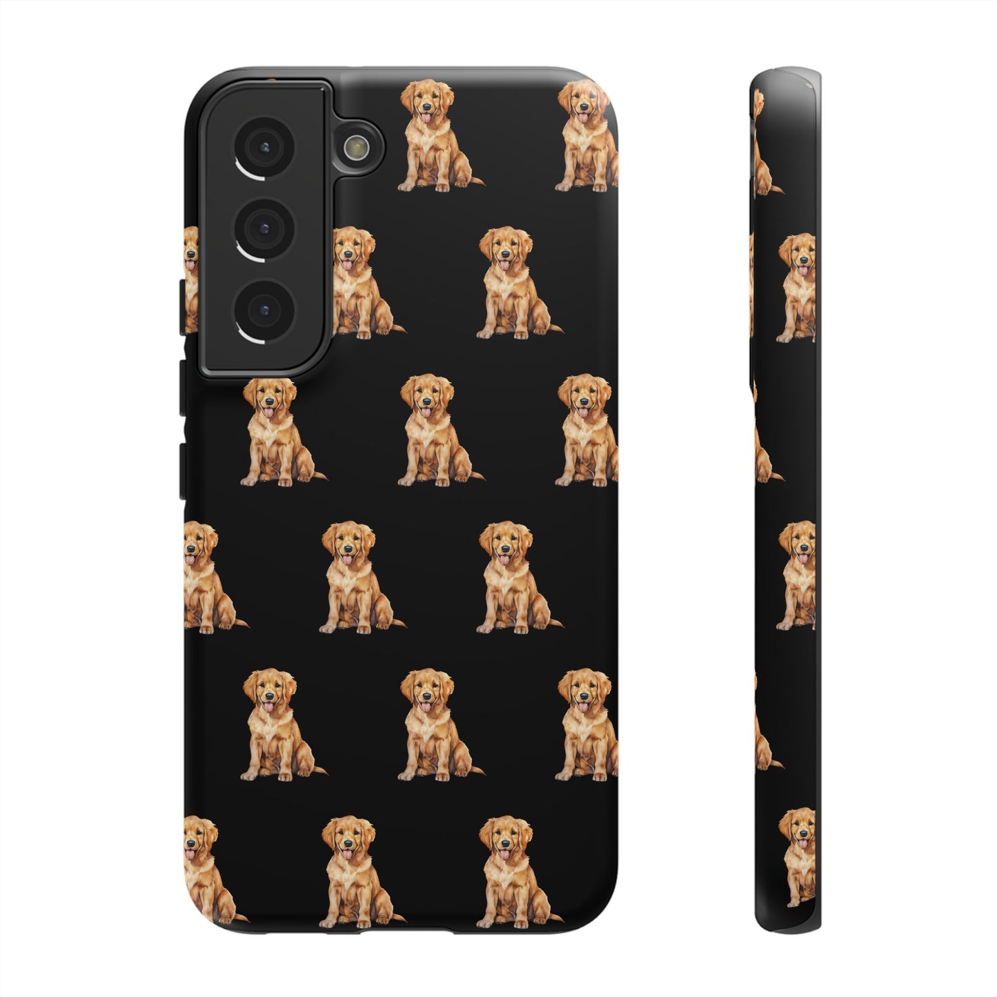 Golden Retriever Phone Case Black