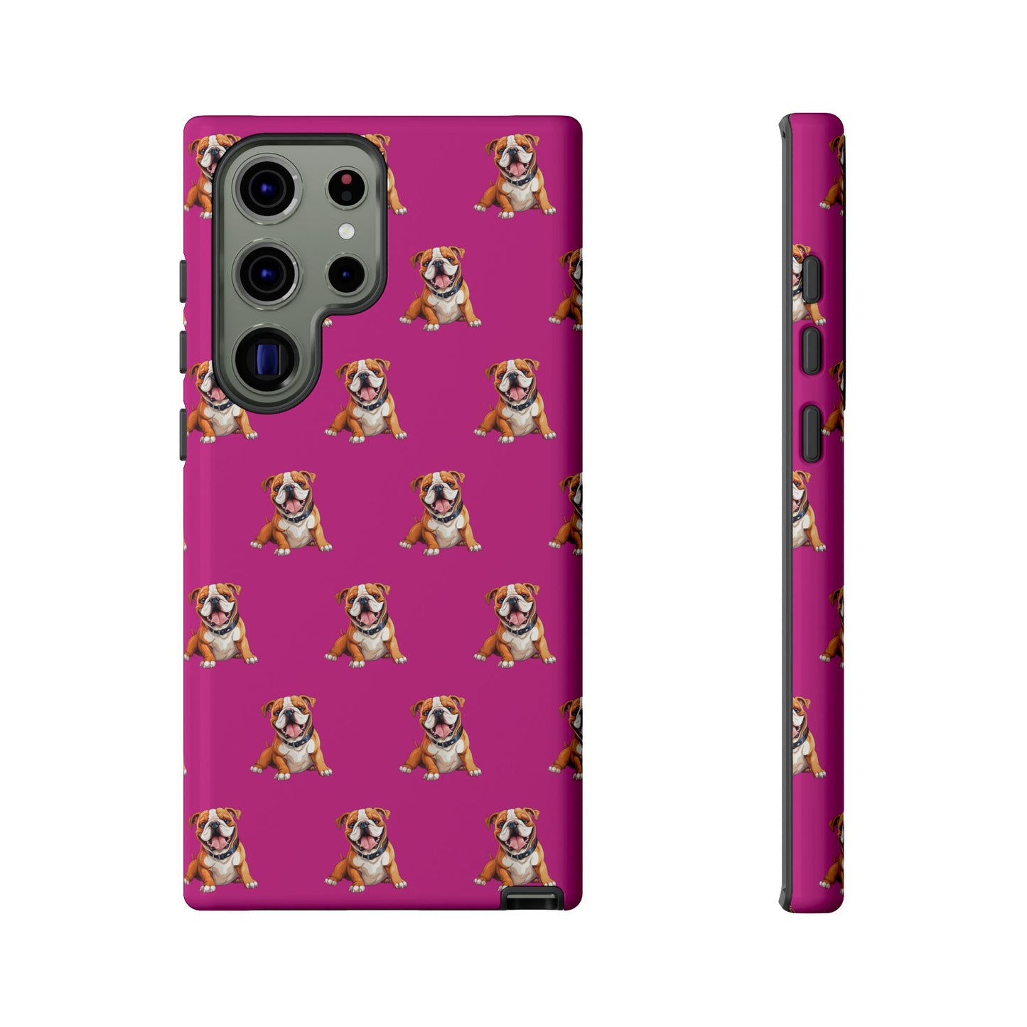 Bulldog Phone Case Pink