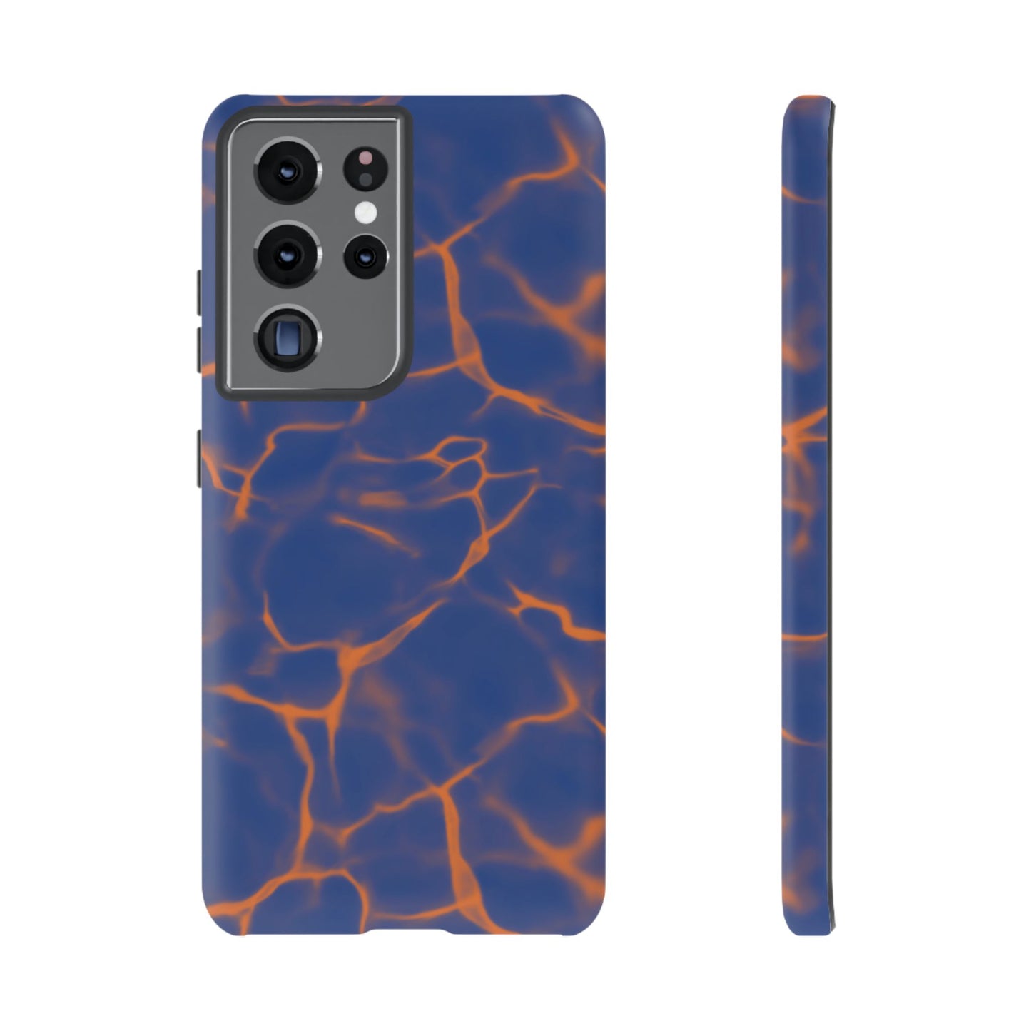 Marble Phone Case Blue Orange