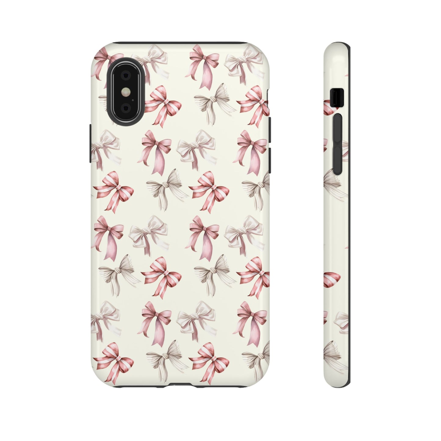 Bow Phone Case Cream