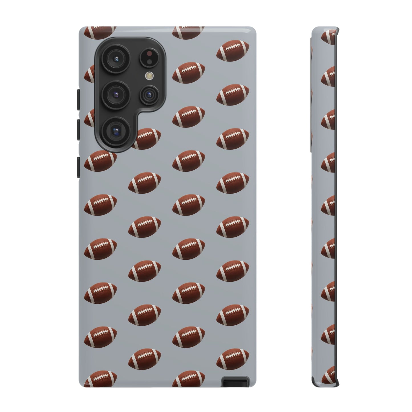 Football Phone Case Silver