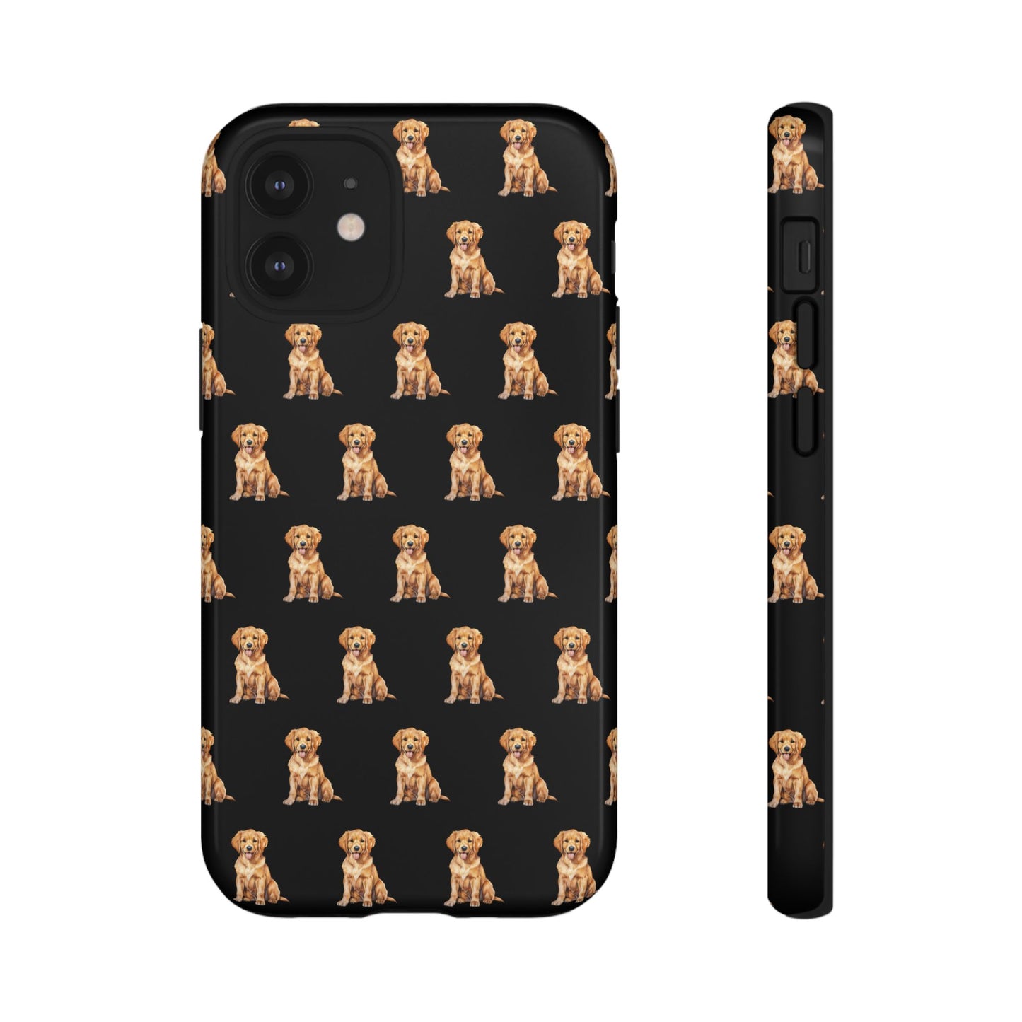 Golden Retriever Phone Case Black