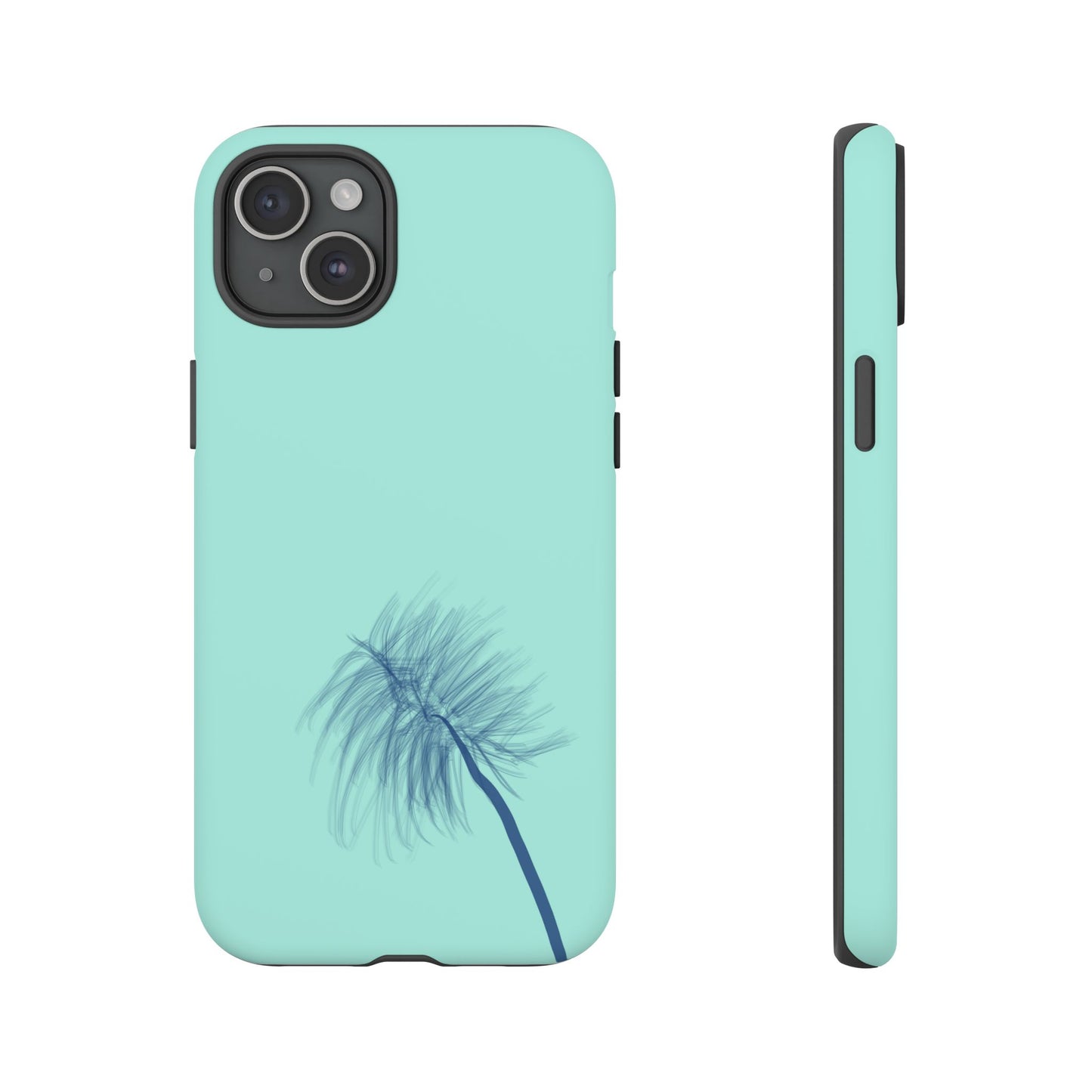 Dandelion Blowball Phone Case Aqua