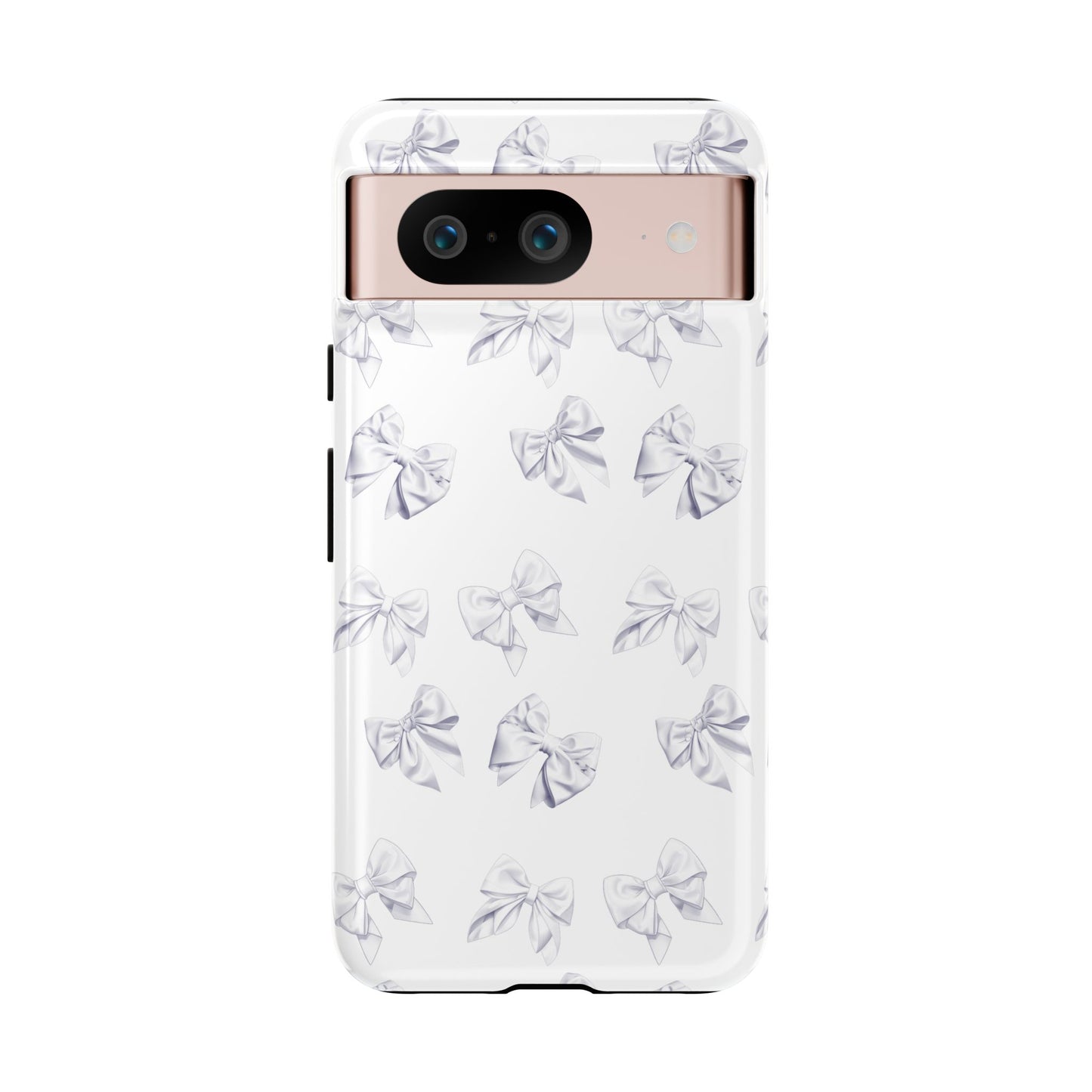 Bow Phone Case White on White