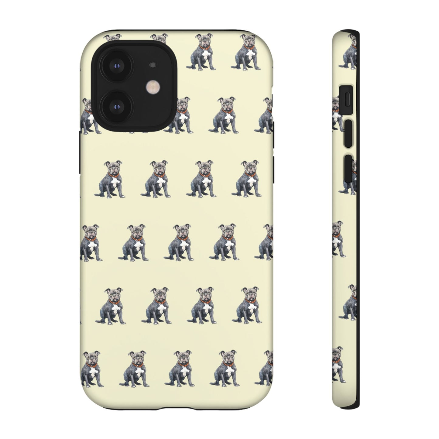 Pitbull Phone Case Cream