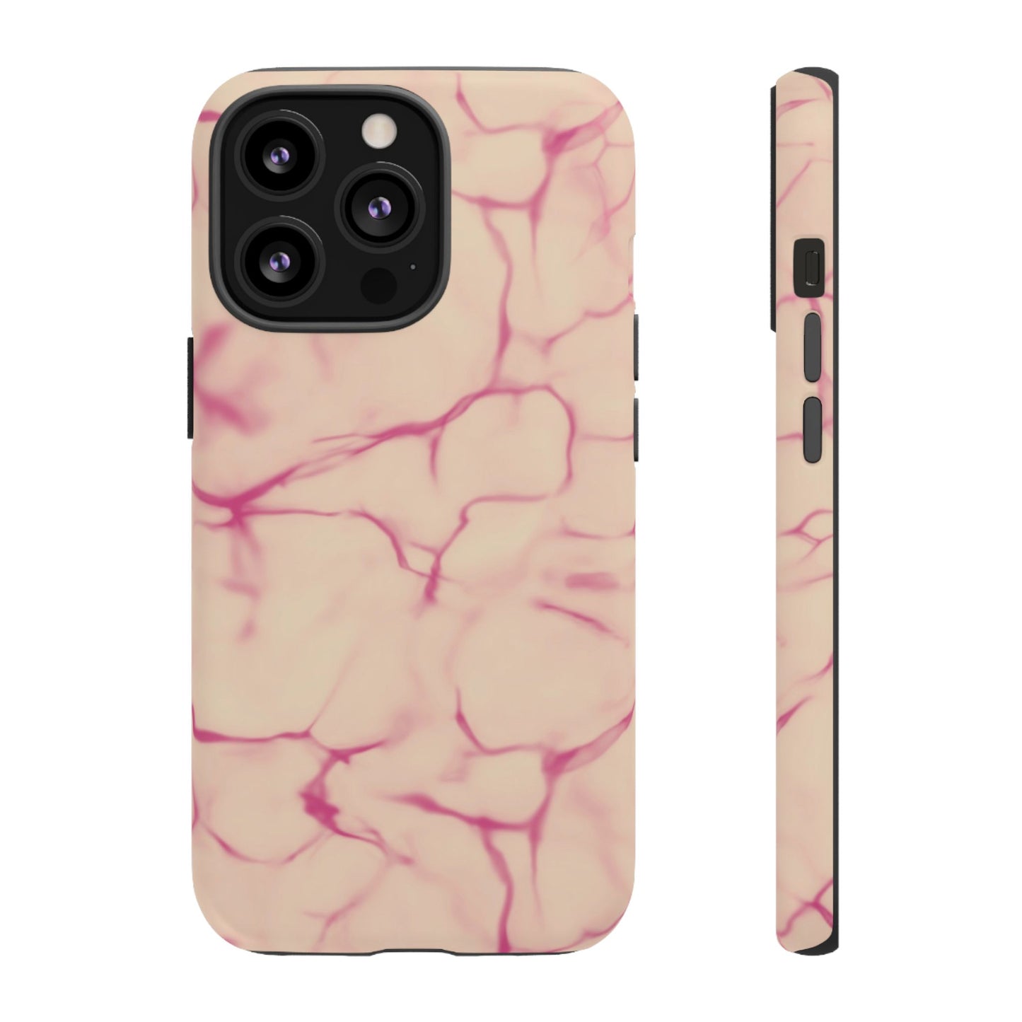 Marble Phone Case Cream Pink