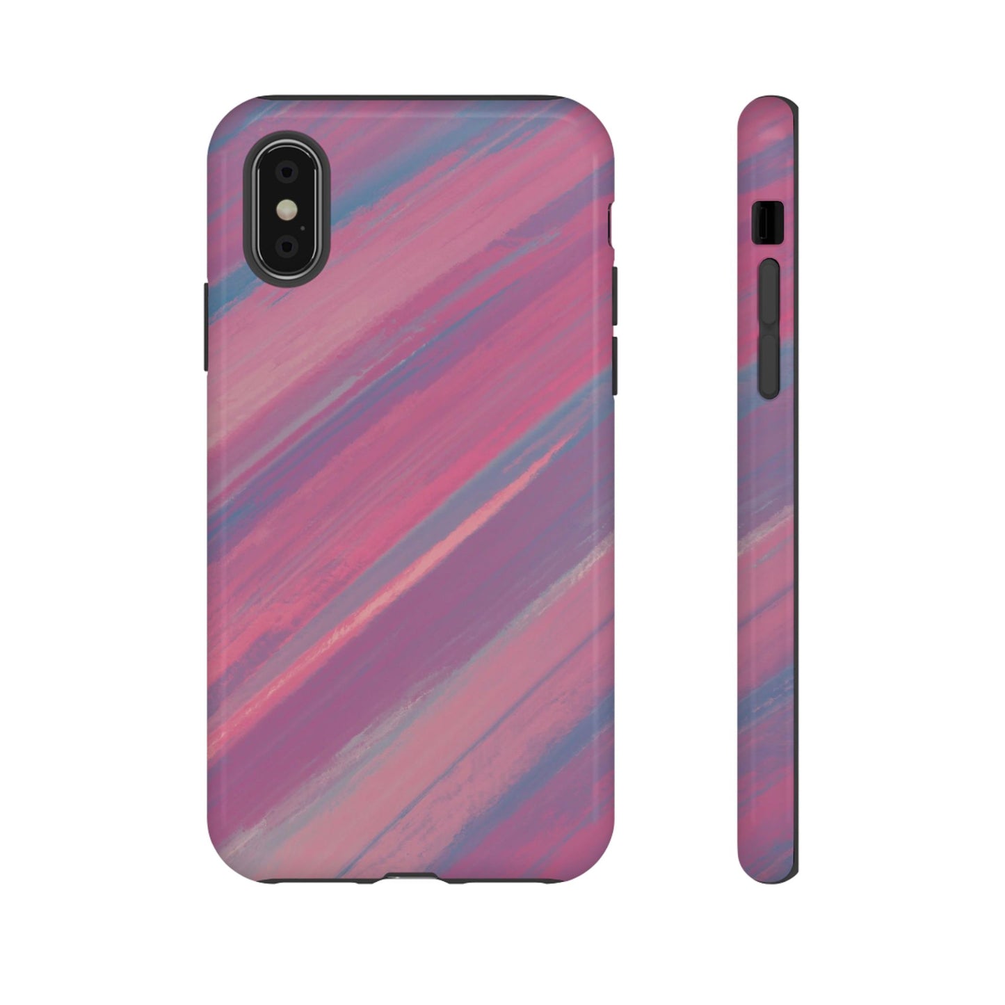 Striped Phone Case Pink