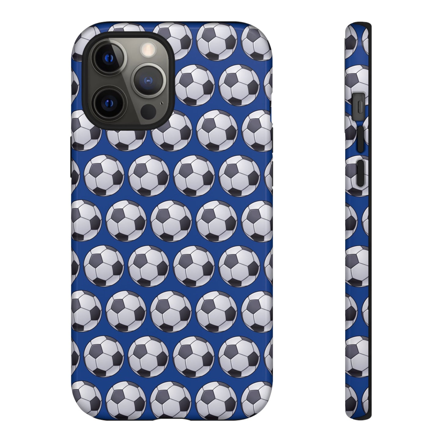 Soccer Ball Phone Case Blue