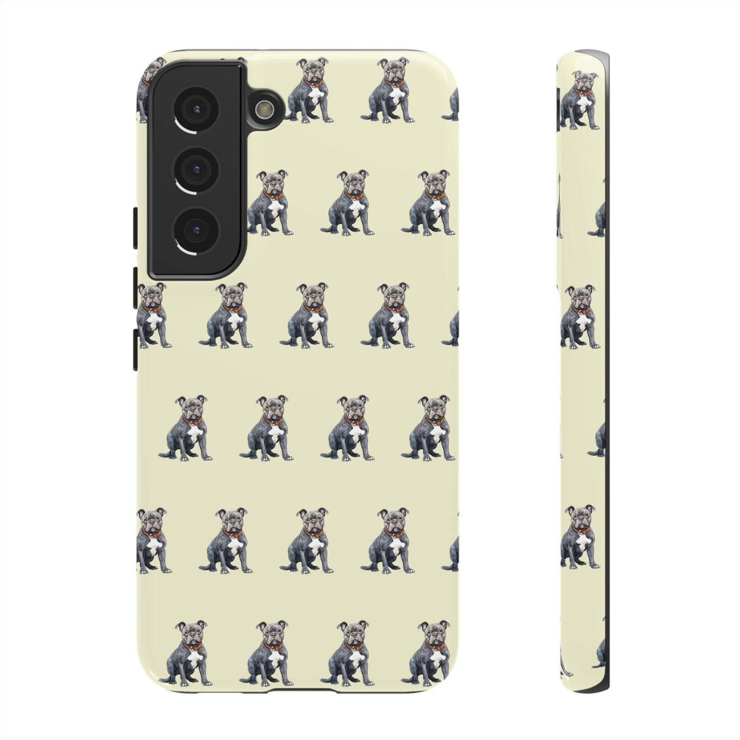 Pitbull Phone Case Cream