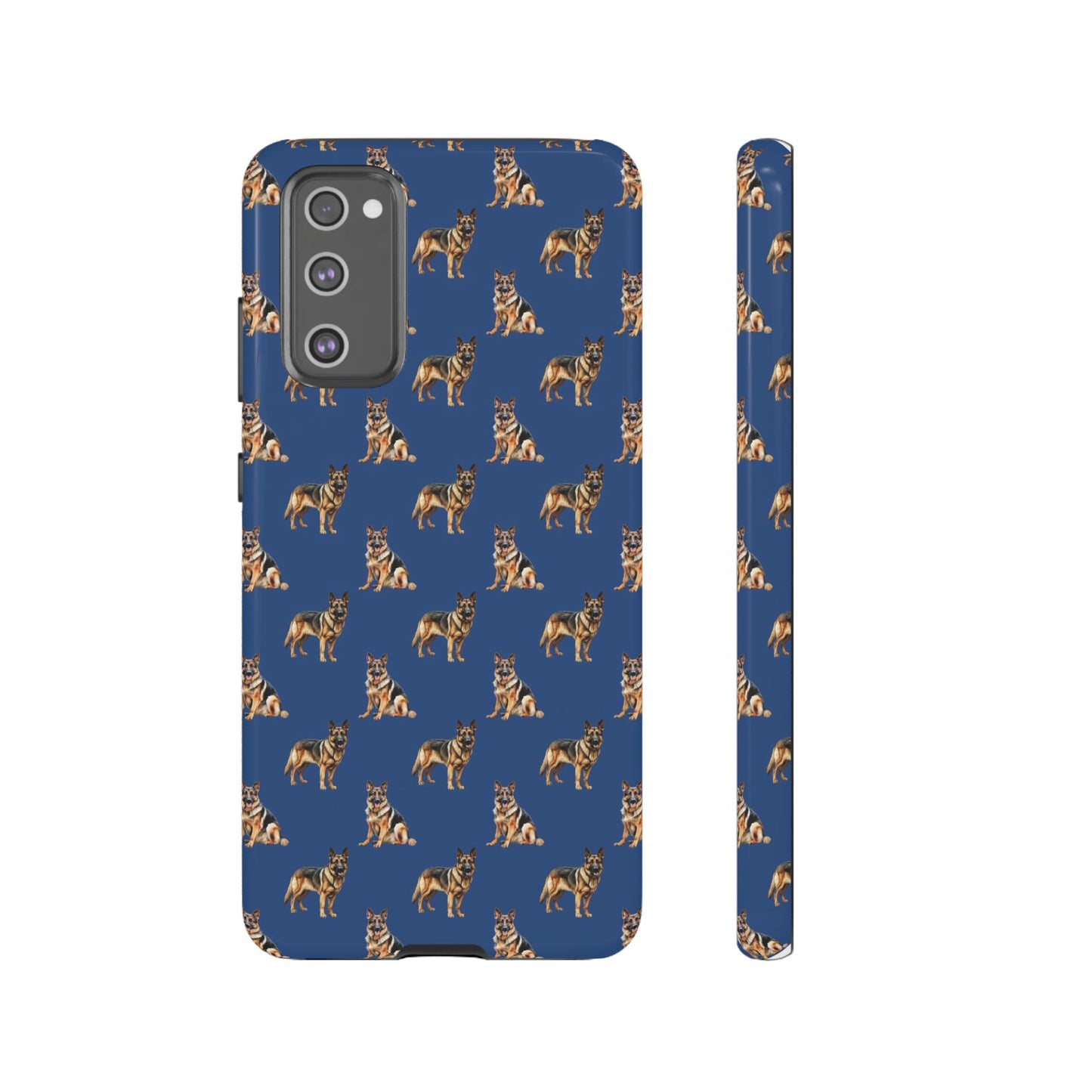 German Shepherd Phone Case Blue