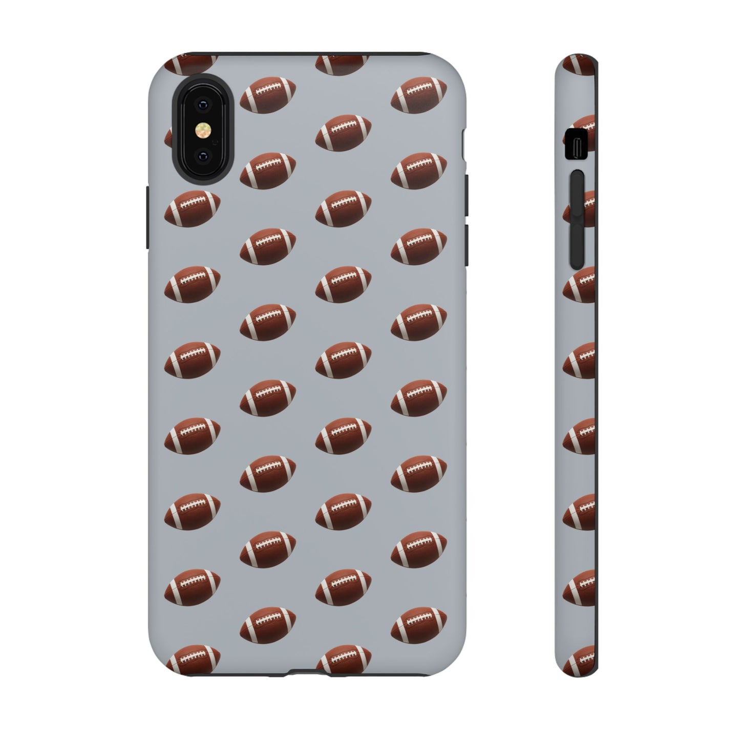 Football Phone Case Silver