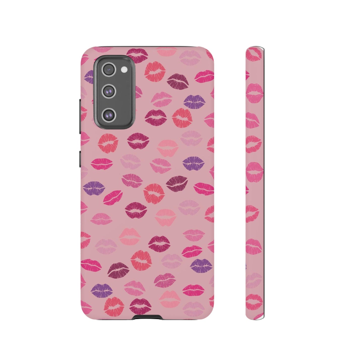 Lipstick Kisses Phone Case Pink