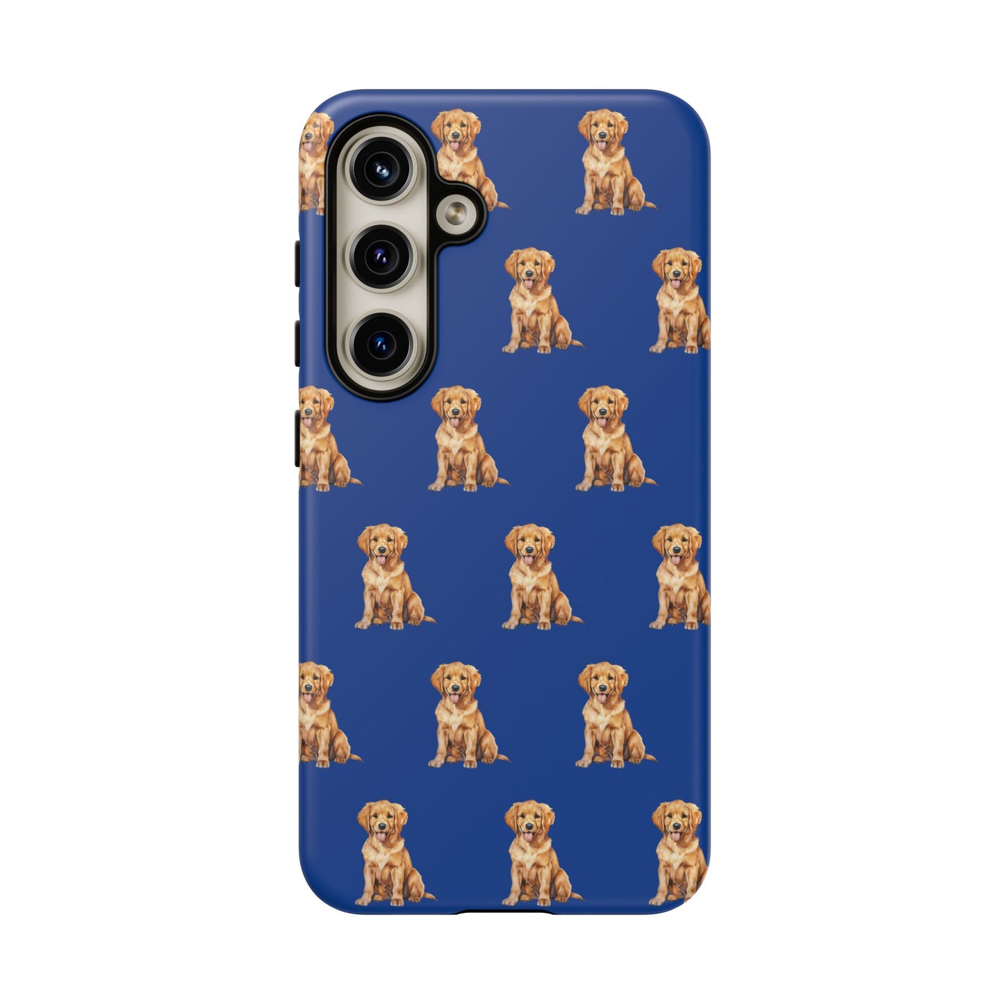 Golden Retriever Phone Case Blue