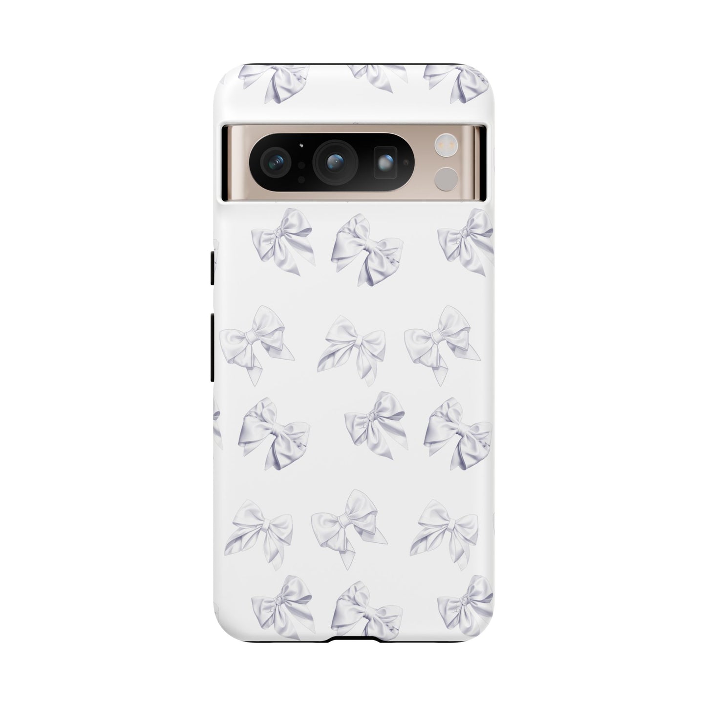 Bow Phone Case White on White