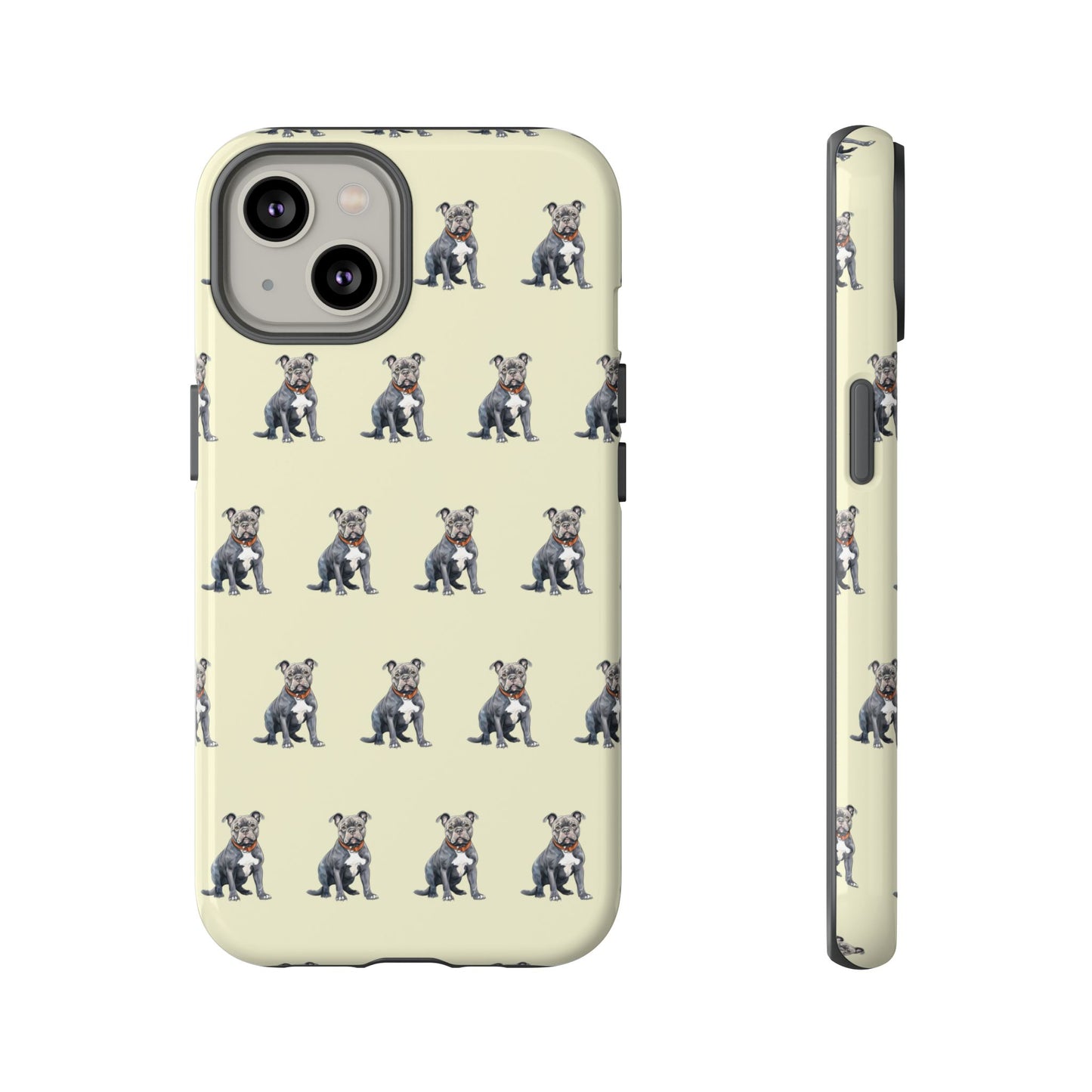 Pitbull Phone Case Cream