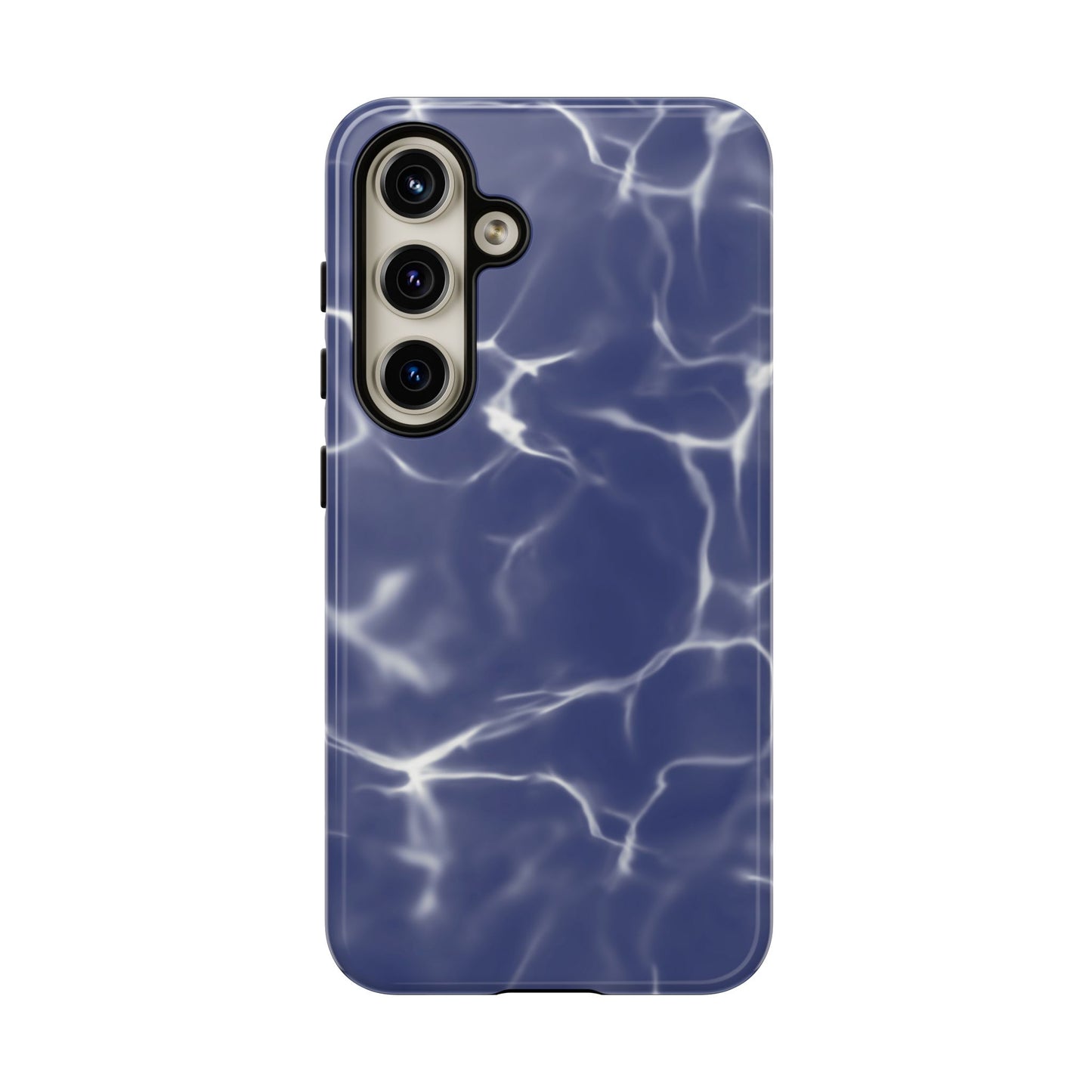 Marble Print Phone Case Dark Blue