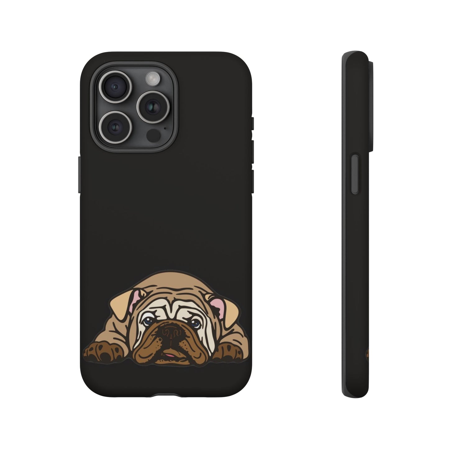 Bulldog Phone Case Black