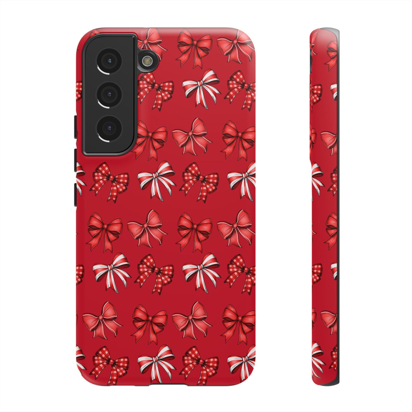 Christmas Bow Phone Case Red